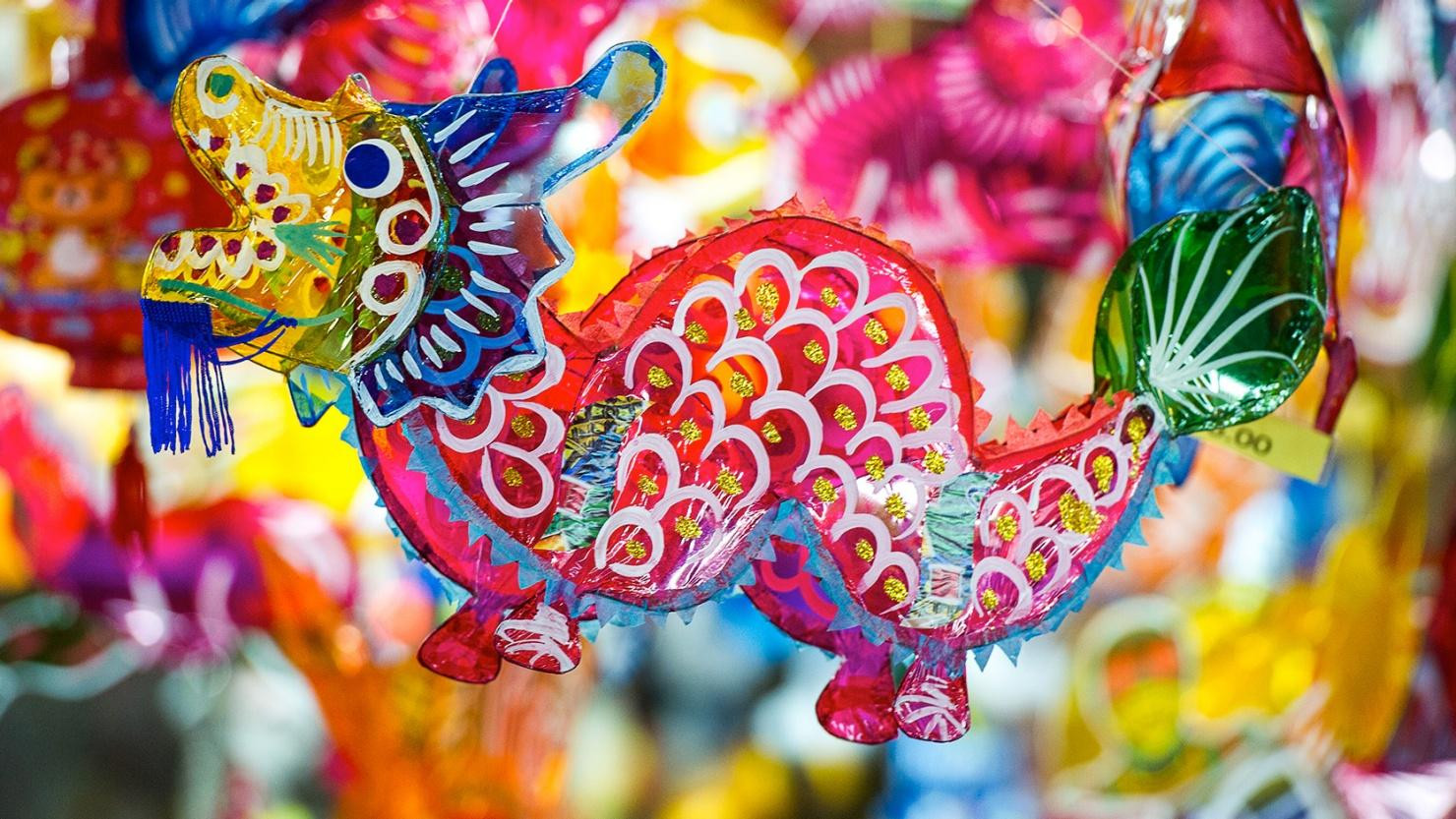 Mở tiệc ngắm trăng và rước lồng đèn là những hoạt động phổ biến để vui Tết Trung thu ở Singapore.