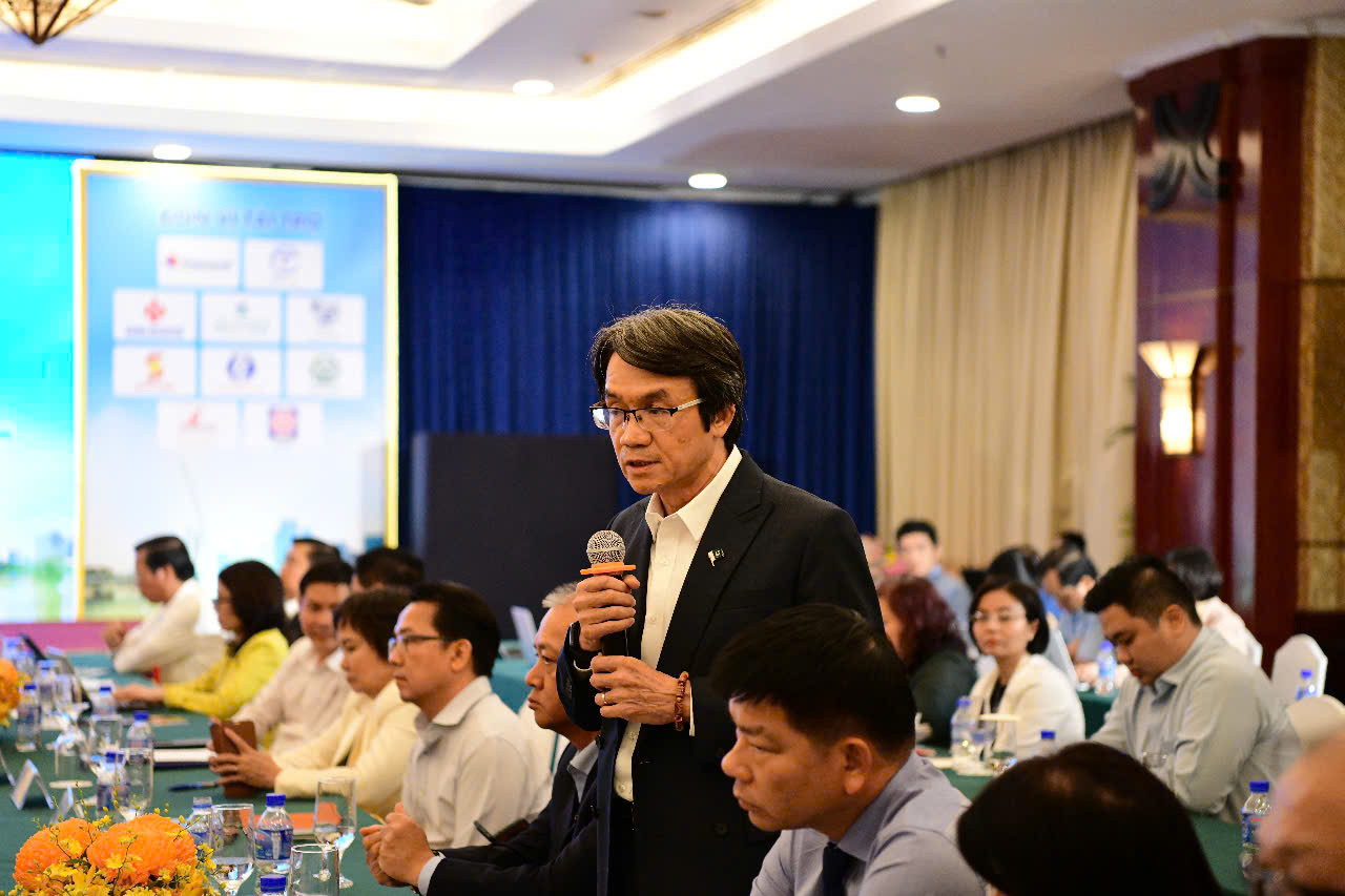 Ông Trần Việt Anh, Tổng Giám đốc Công ty cổ phần xuất nhập khẩu Thái Sơn phát biểu.