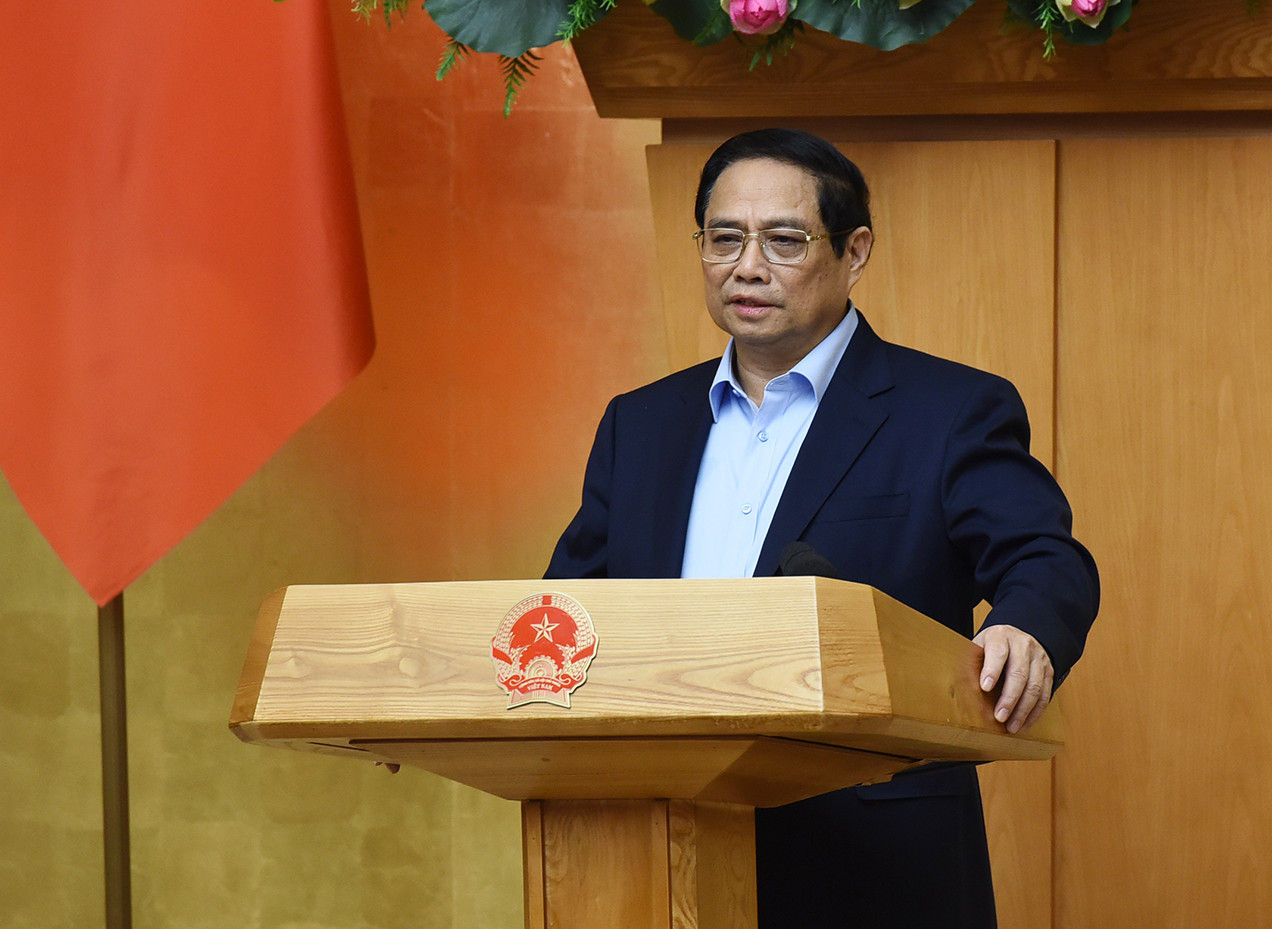 Thủ tướng Phạm Minh Chính phát biểu khai mạc Phiên họp Chính phủ thường kỳ tháng 6 và Hội nghị Chính phủ với các địa phương.