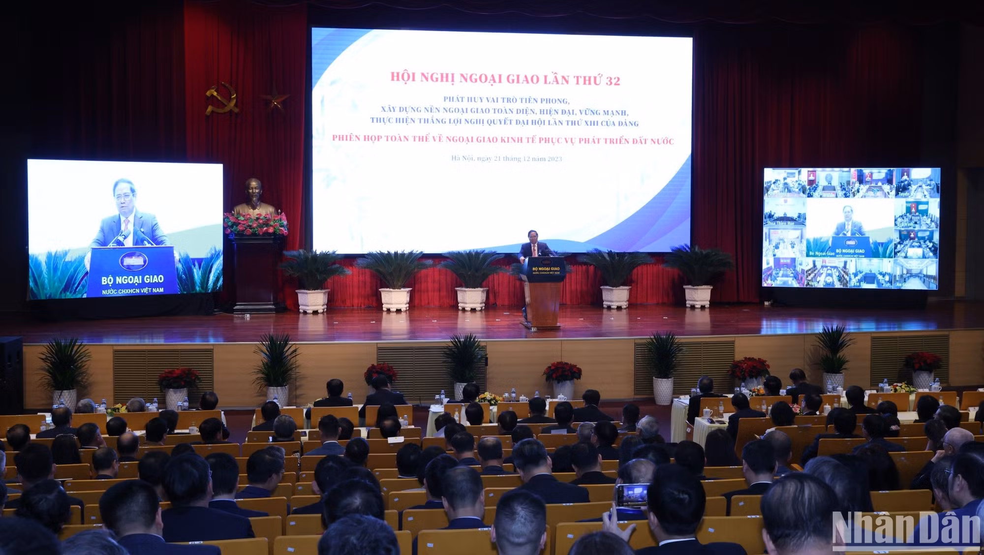 Thủ tướng Phạm Minh Chính phát biểu chỉ đạo hội nghị. (Ảnh: TRUNG HƯNG)