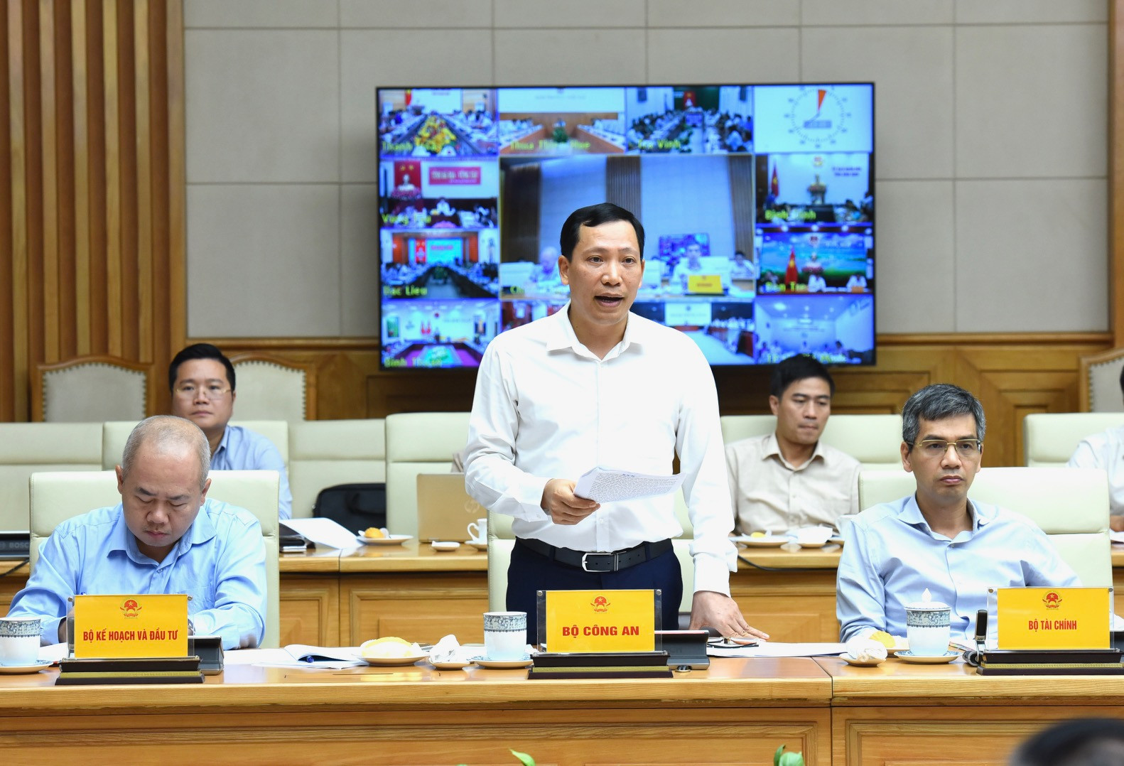 Đại diện lãnh đạo Bộ Công an phát biểu. Đại diện lãnh đạo Bộ Công an phát biểu.