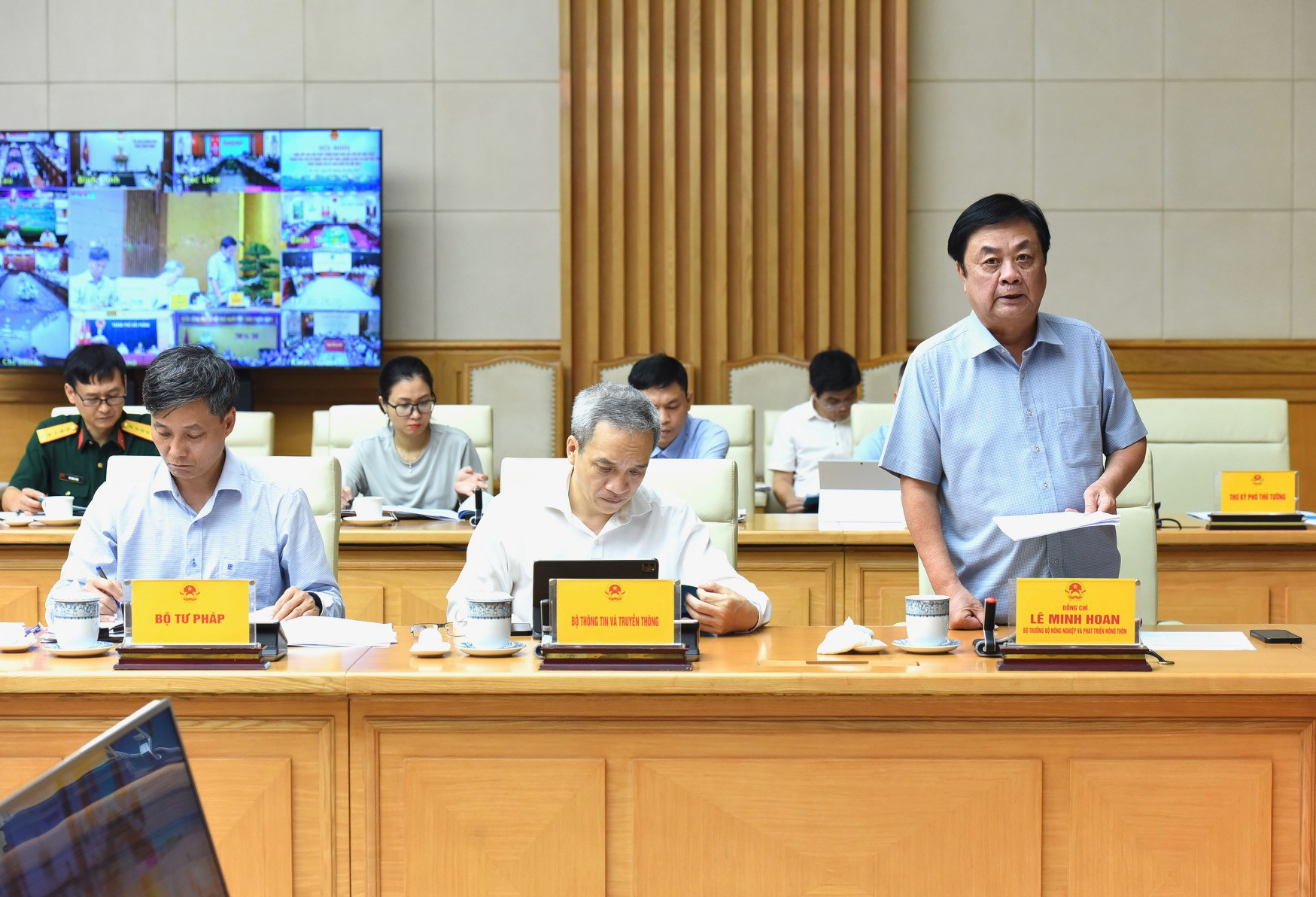 Bộ trưởng Nông nghiệp và Phát triển nông thôn Lê Minh Hoan phát biểu. Bộ trưởng Nông nghiệp và Phát triển nông thôn Lê Minh Hoan phát biểu.