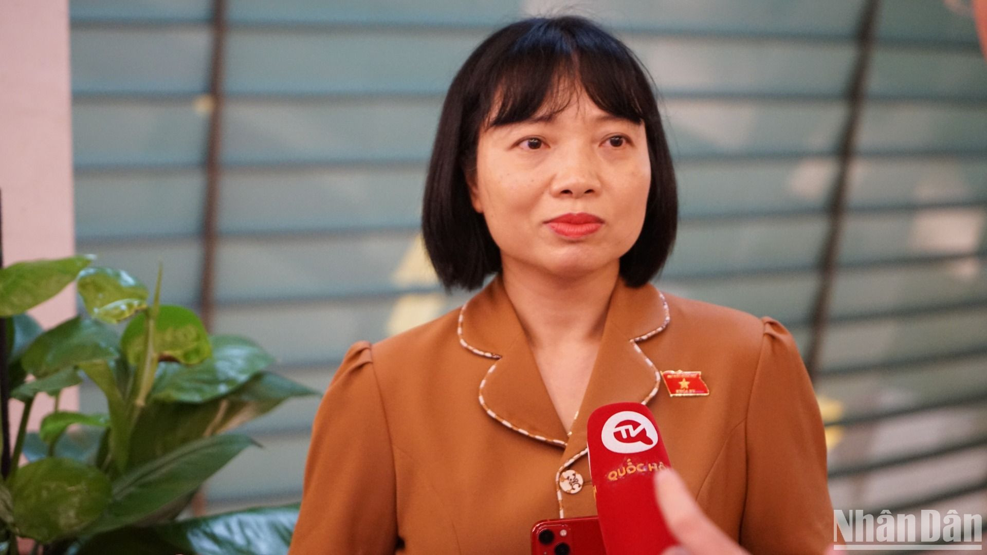 Bà Nguyễn Thị Việt Nga, đại biểu Quốc hội tỉnh Hải Dương. (Ảnh: TRUNG HƯNG)