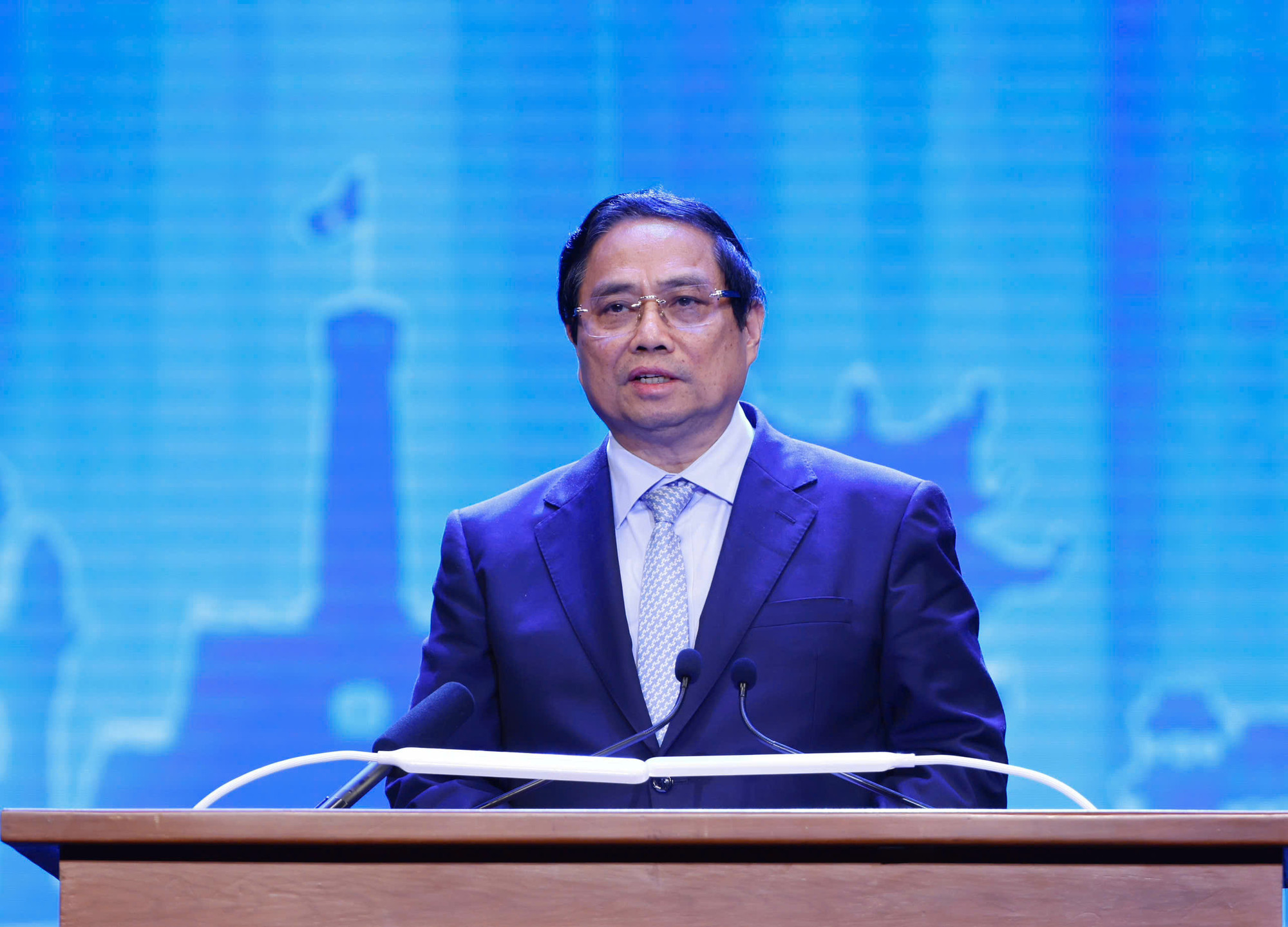 Thủ tướng Chính phủ Phạm Minh Chính phát biểu. (Ảnh: DUY LINH)