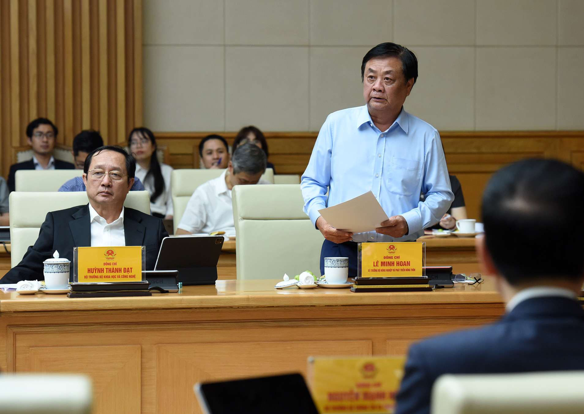 Bộ trưởng Nông nghiệp và Phát triển Nông thôn Lê Minh Hoan phát biểu.