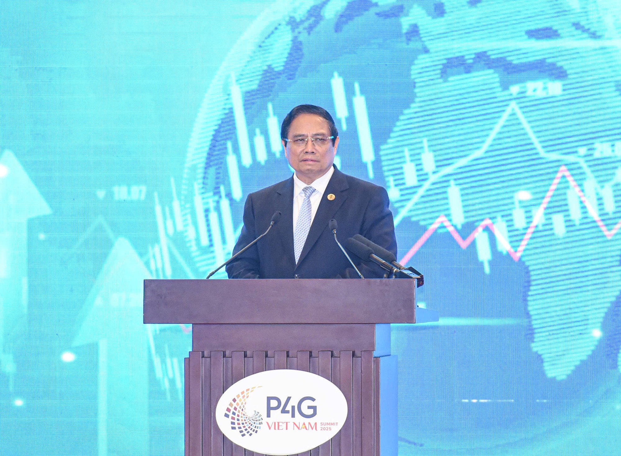 Thủ tướng Phạm Minh Chính phát biểu tại phiên đối thoại. (Ảnh: TRẦN HẢI) Thủ tướng Phạm Minh Chính phát biểu tại phiên đối thoại. (Ảnh: TRẦN HẢI)