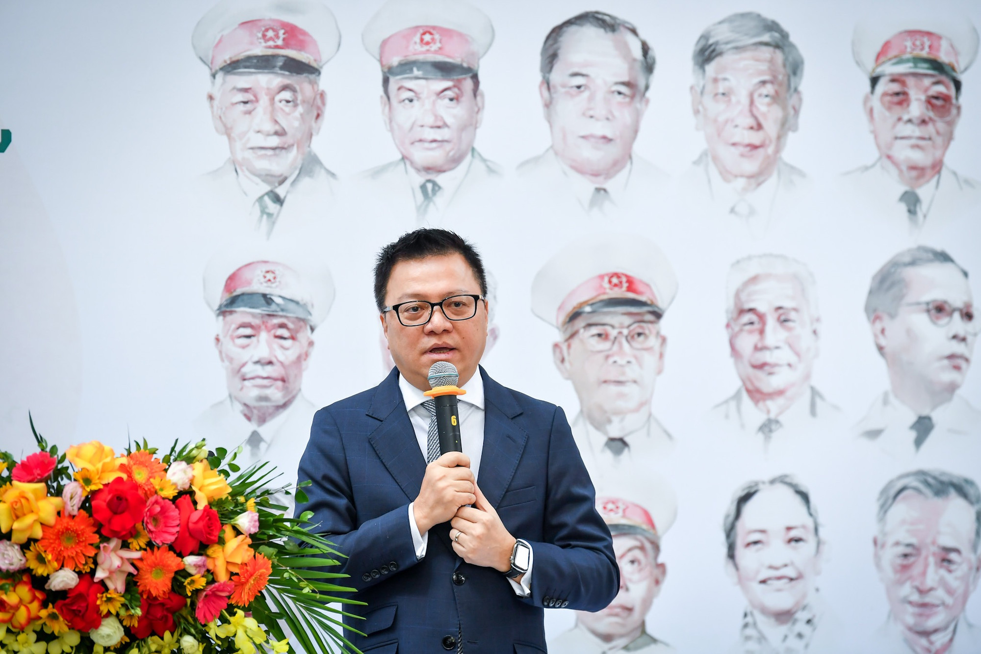 Đồng chí Lê Quốc Minh, Ủy viên Trung ương Đảng, Tổng Biên tập Báo Nhân Dân, Phó Trưởng Ban Tuyên giáo Trung ương, Chủ tịch Hội Nhà báo Việt Nam phát biểu tại sự kiện.