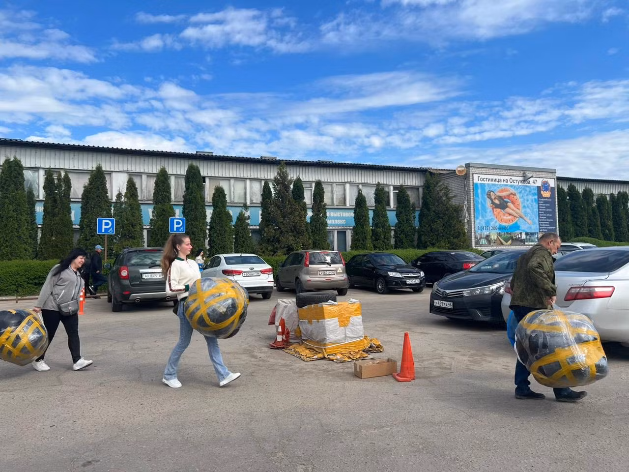 Chợ Ostuzheva 47 - Niềm tự hào của người Việt tại Voronezh.( Ảnh: THANH THỂ)