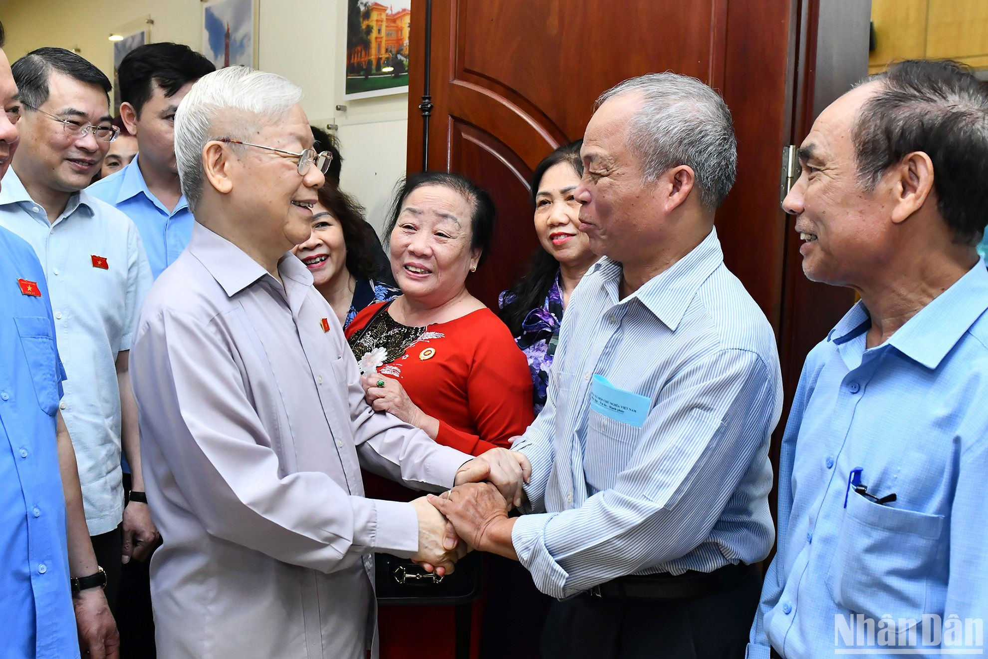 Tổng Bí thư Nguyễn Phú Trọng với cử tri thành phố Hà Nội.