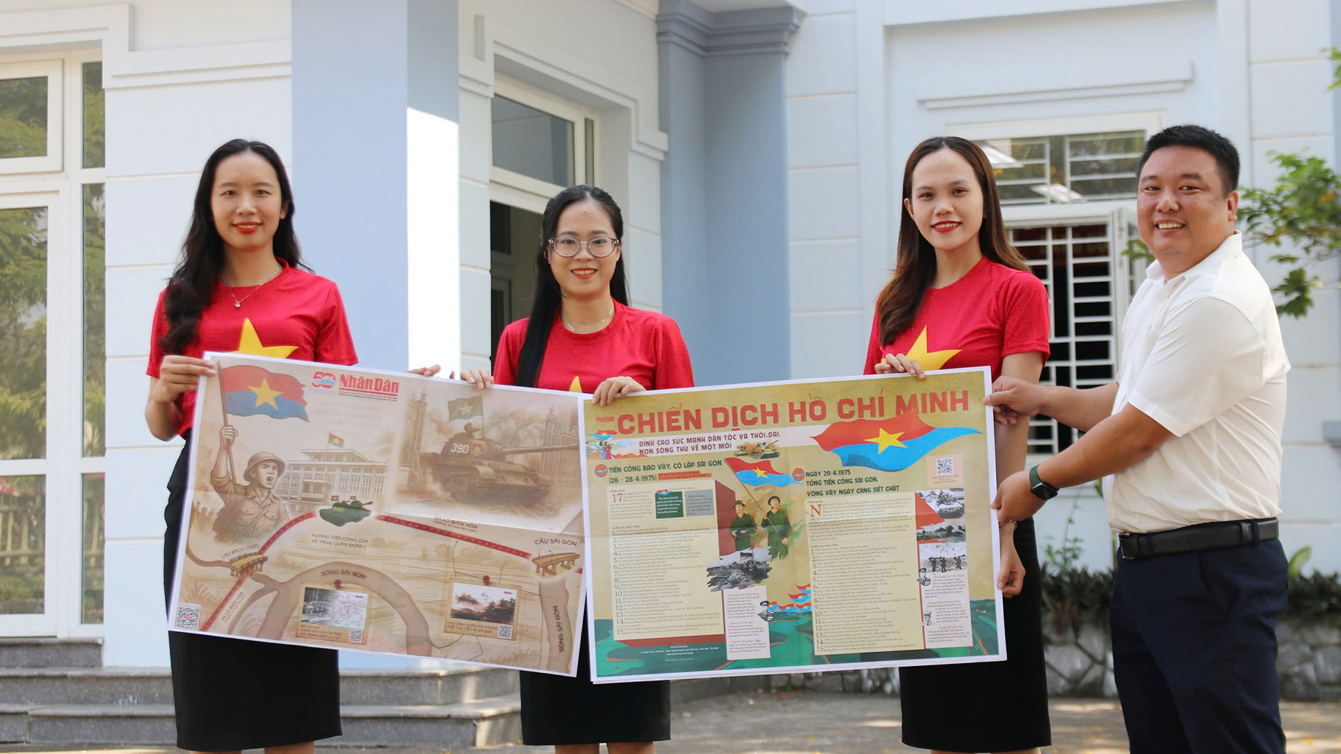Tặng phụ san đặc biệt kỷ niệm 50 năm Ngày Giải phóng miền nam, thống nhất đất nước cho bạn đọc tại Quảng Nam