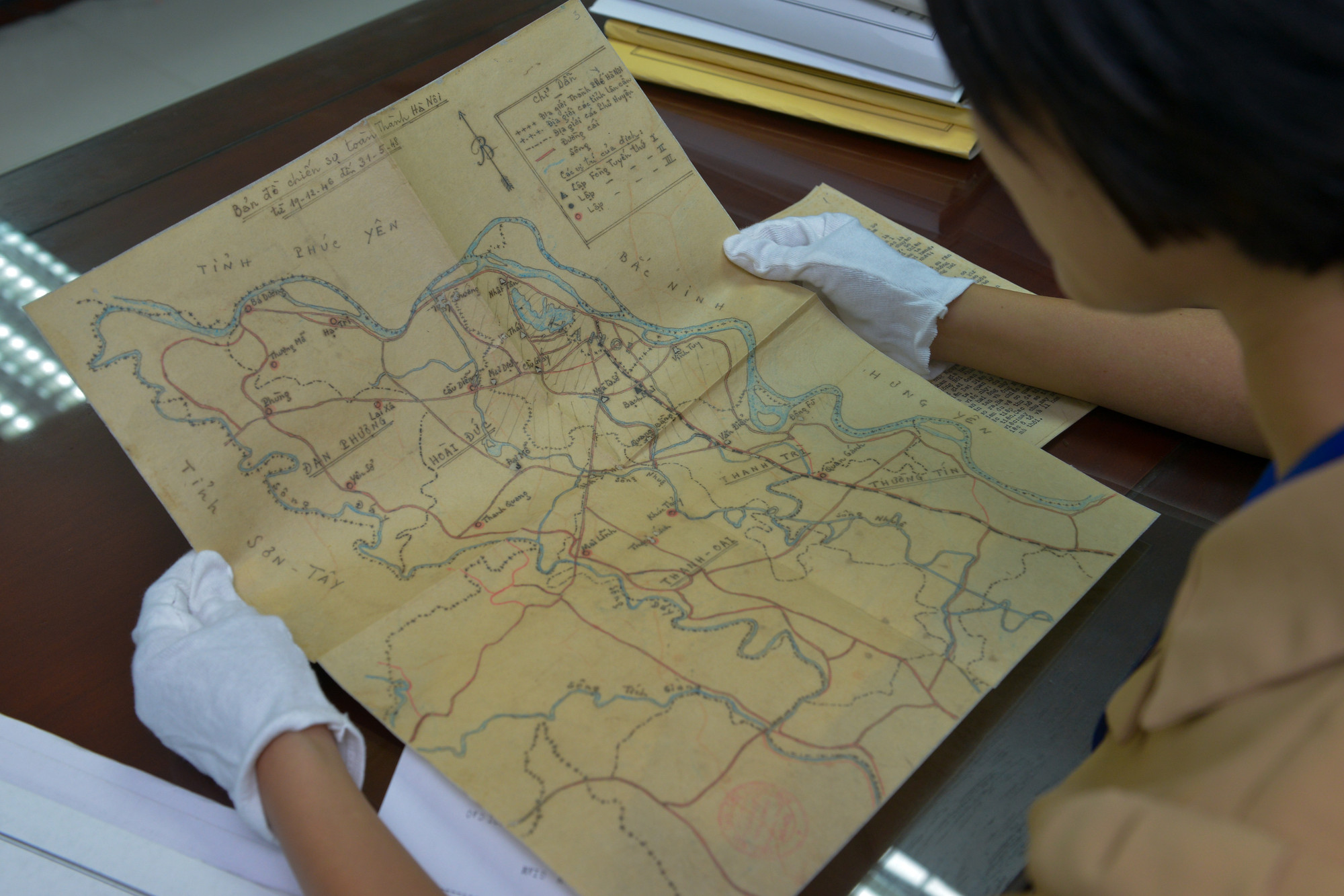 Bản đồ chiến sự toàn thành Hà Nội từ 19/12/1946-31/5/1948. (Một tài liệu gốc sẽ được giới thiệu tới đây)