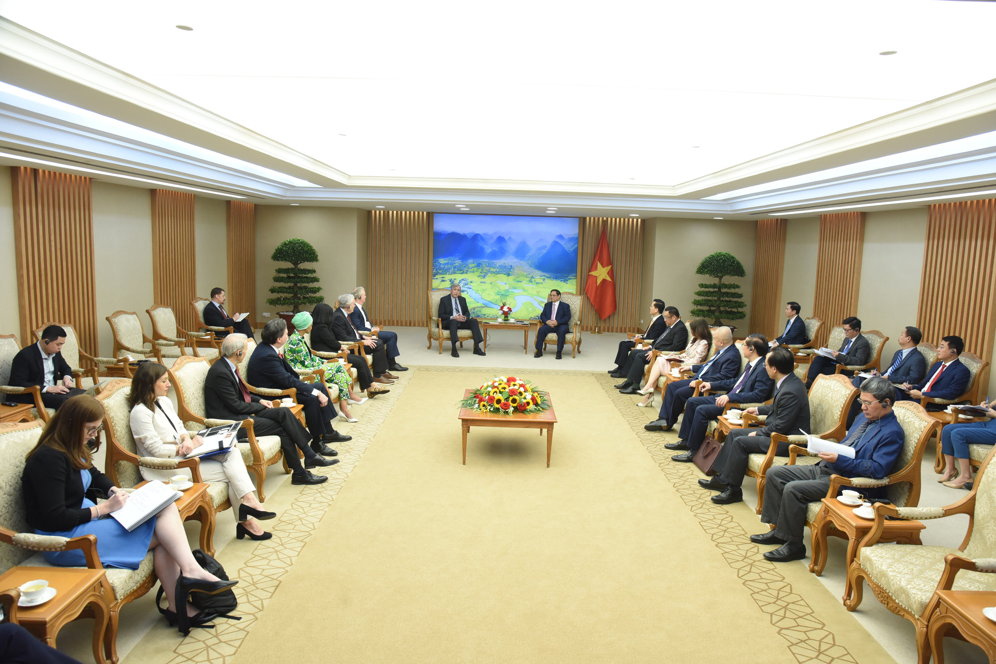 Quang cảnh buổi tiếp.