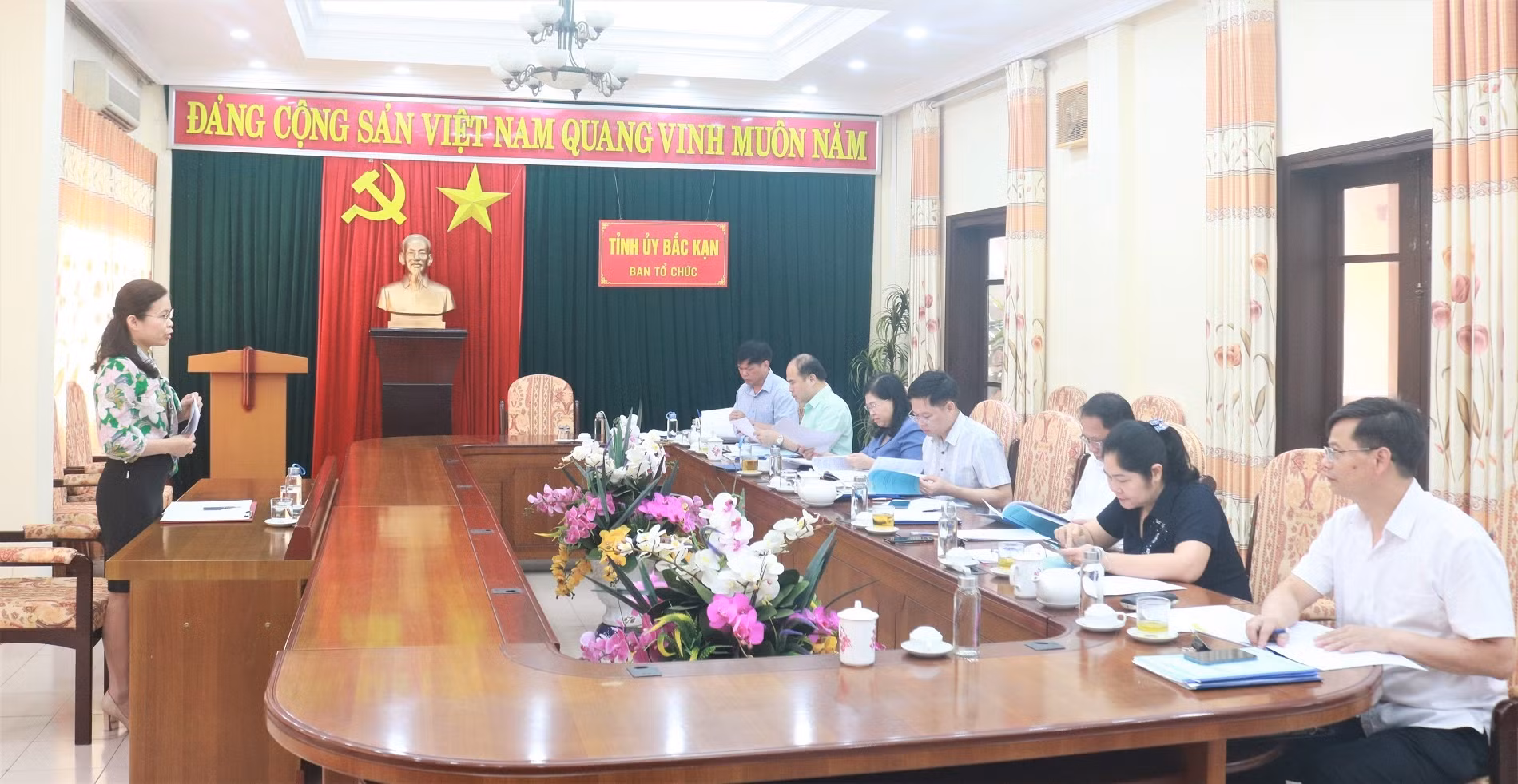 Bắc Kạn sớm thực hiện sát hạch trong bổ nhiệm lãnh đạo, quản lý. (Trong ảnh: Hội đồng Tư vấn của Tỉnh ủy Bắc Kạn xem xét chương trình hành động ứng viên bổ nhiệm chức vụ Phó Chánh Văn phòng UBND tỉnh). (Ảnh: NÔNG VUI)