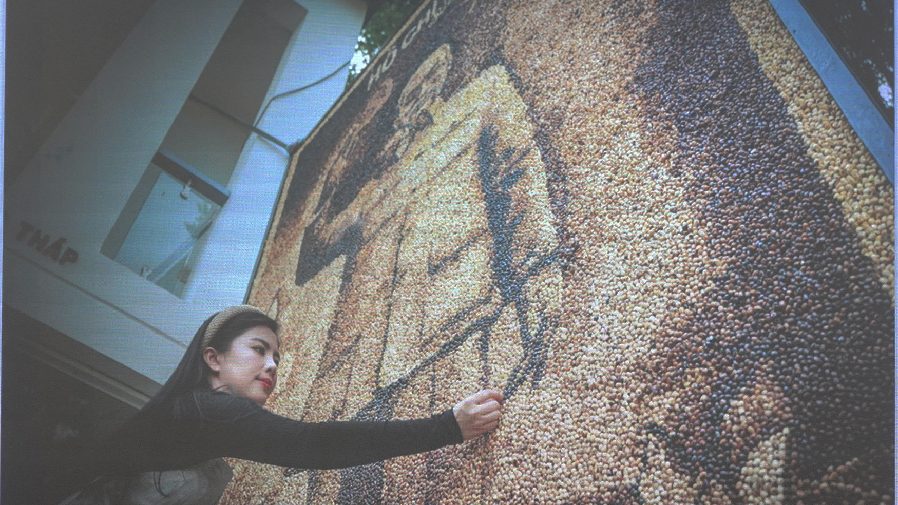 Tranh chân dung Chủ tịch Hồ Chí Minh bằng chất liệu hạt sen của họa sĩ Lê Mộc Oanh. "Tháp Mười đẹp nhất bông sen,Việt Nam đẹp nhất có tên Bác Hồ", lấy cảm hứng từ những câu thơ trên, tác giả Mộc Oanh - Một họa sĩ trẻ ở huyện Lấp Vò, Đồng Tháp đã chọn hạt sen từ quê hương Đồng Tháp, tạo nên bức tranh dung Chủ tịch Hồ Chí Minh, với kích thước 4,8m x 2,4m, được gần kết từ 100kg sen rang tay thủ công, chọn lấy 6 độ màu tự nhiên kết thành tranh, với hơn 200 thực hiện, phủ lớp keo bảo quản được nhiều năm. Tranh chân dung Chủ tịch Hồ Chí Minh bằng chất liệu hạt sen của họa sĩ Lê Mộc Oanh. "Tháp Mười đẹp nhất bông sen,Việt Nam đẹp nhất có tên Bác Hồ", lấy cảm hứng từ những câu thơ trên, tác giả Mộc Oanh - Một họa sĩ trẻ ở huyện Lấp Vò, Đồng Tháp đã chọn hạt sen từ quê hương Đồng Tháp, tạo nên bức tranh dung Chủ tịch Hồ Chí Minh, với kích thước 4,8m x 2,4m, được gần kết từ 100kg sen rang tay thủ công, chọn lấy 6 độ màu tự nhiên kết thành tranh, với hơn 200 thực hiện, phủ lớp keo bảo quản được nhiều năm.