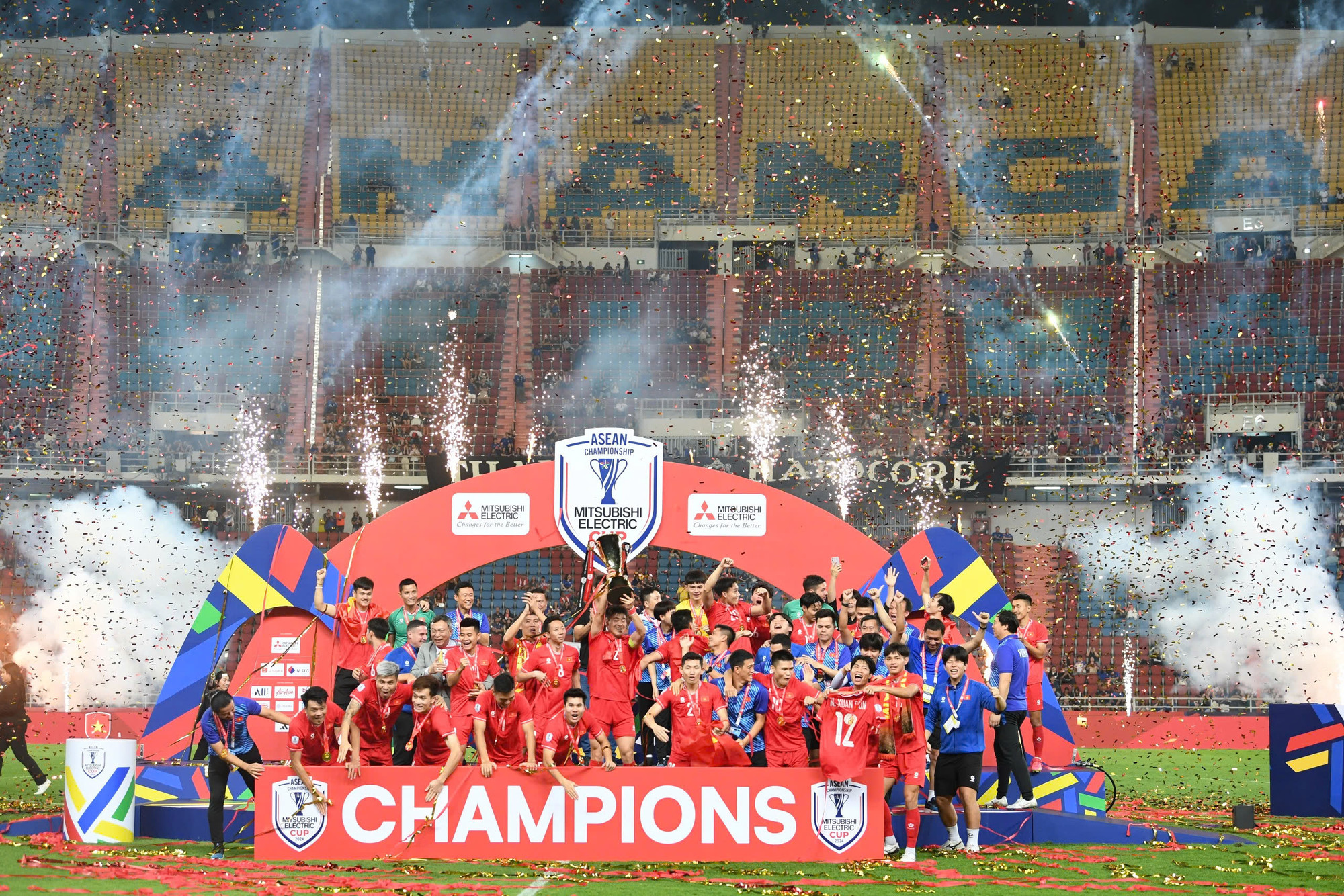 Khép lại hành trình ASEAN Cup 2024 với thành tích là chức vô địch.