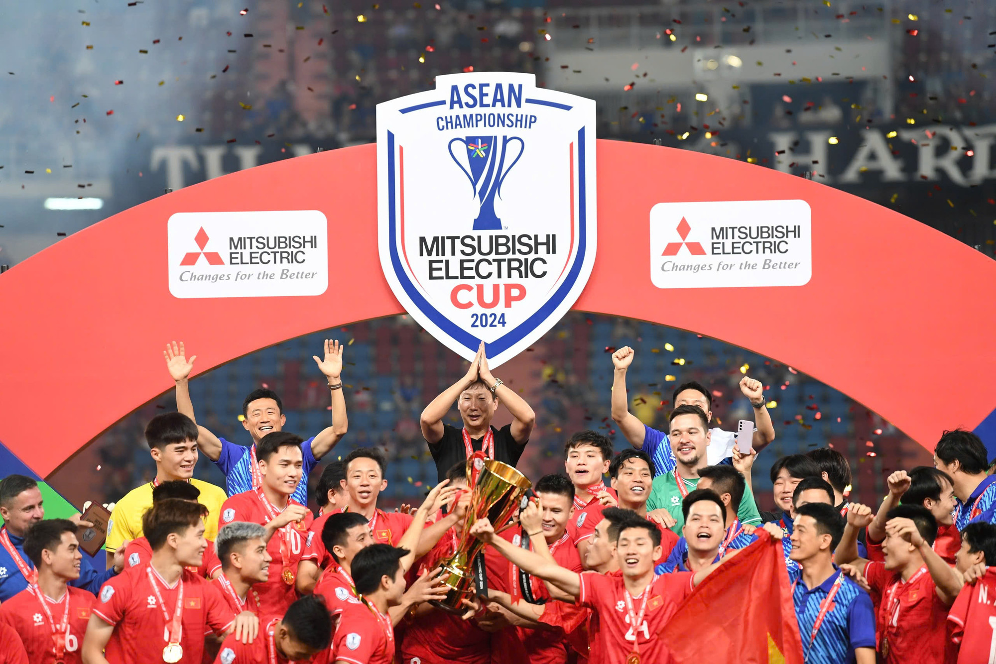 Chức vô địch đầu tiên của huấn luyện viên Kim Sang-sik cùng đội tuyển Việt Nam.