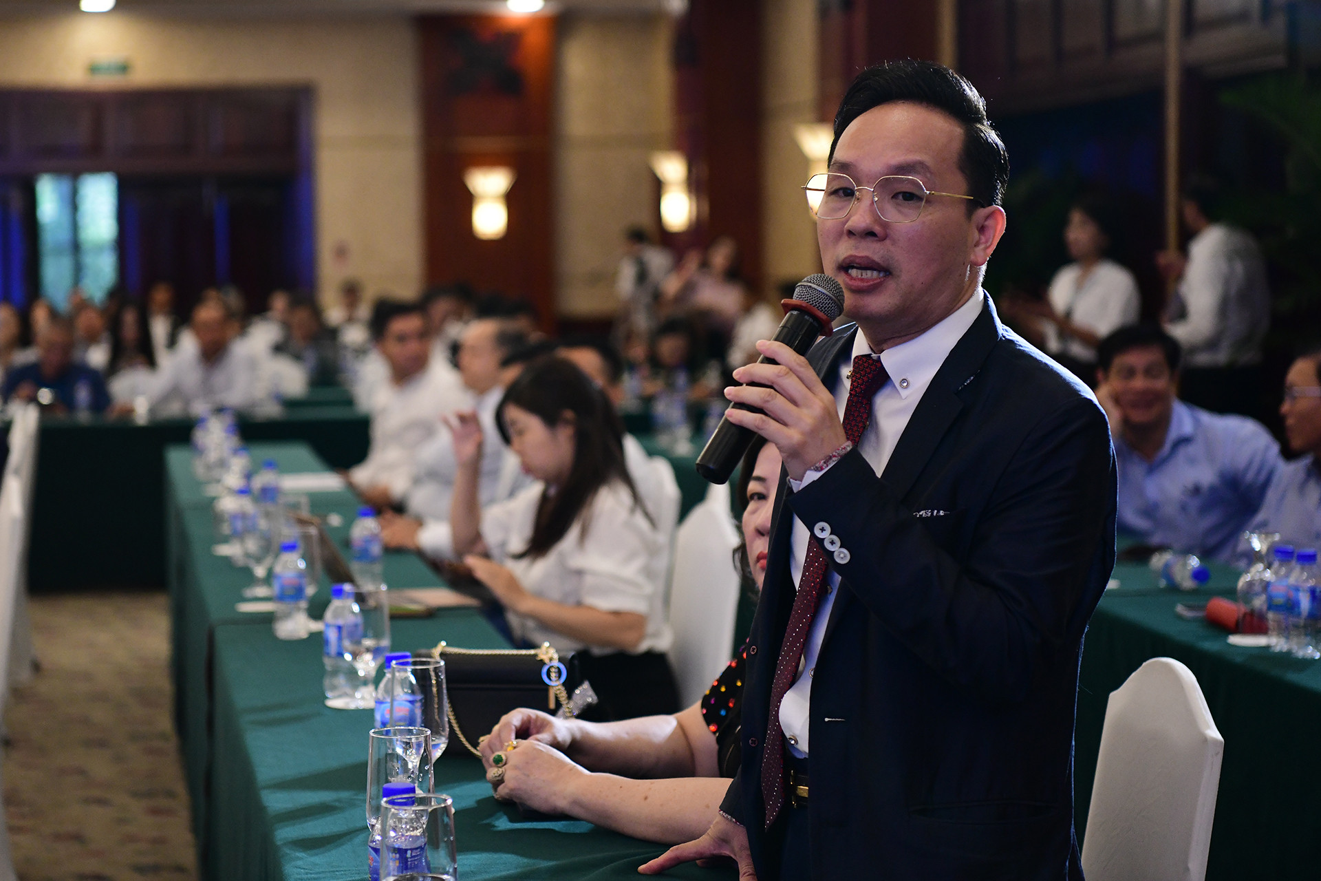 Ông Nguyễn Quang Huy, Phó Chủ tịch, Trưởng Văn phòng đại diện Hiệp hội Khởi nghiệp quốc gia, Chủ tịch Quỹ Khởi nghiệp quốc gia VNSIF chia sẻ tại tọa đàm.