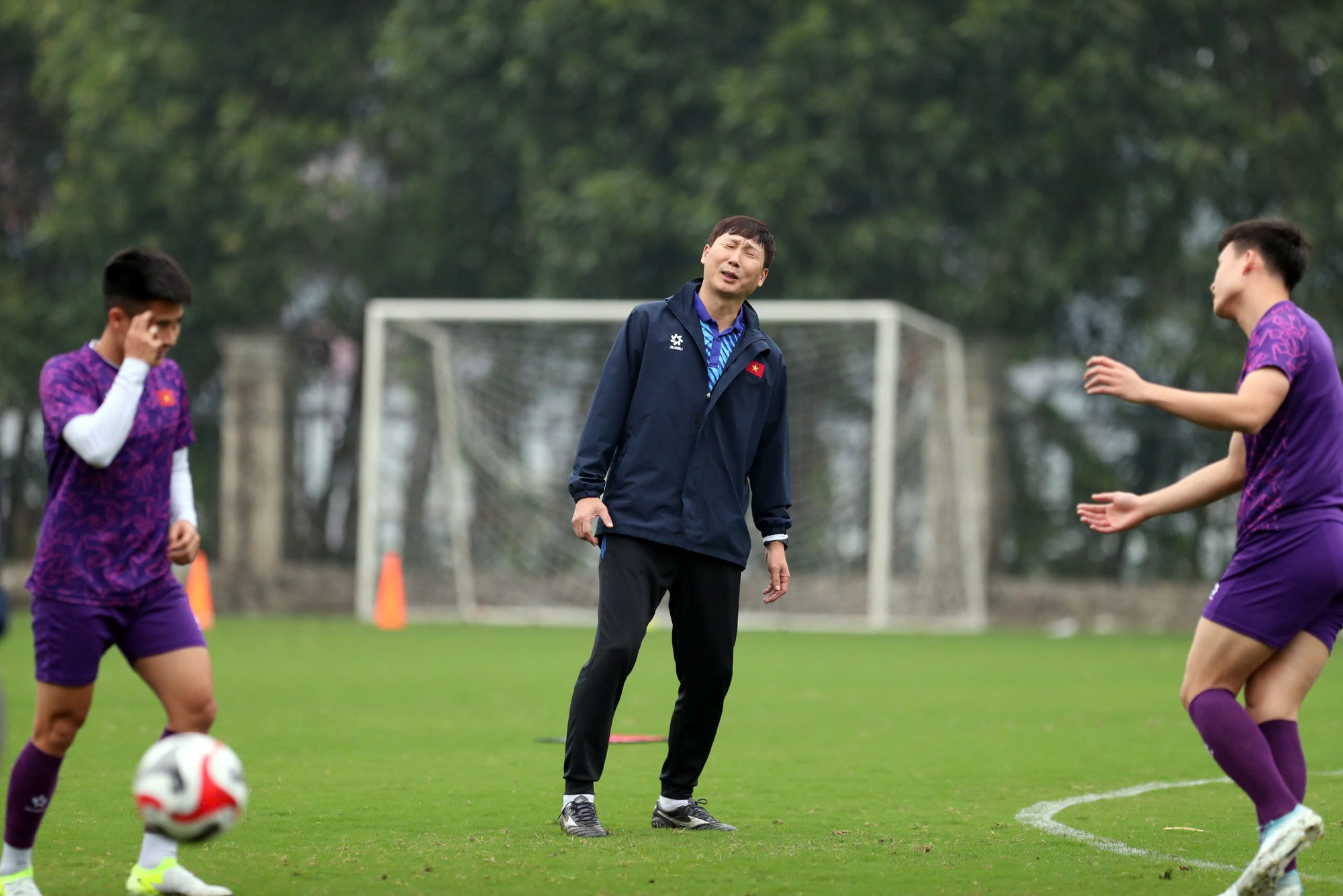 Buổi tập diễn ra suôn sẻ.