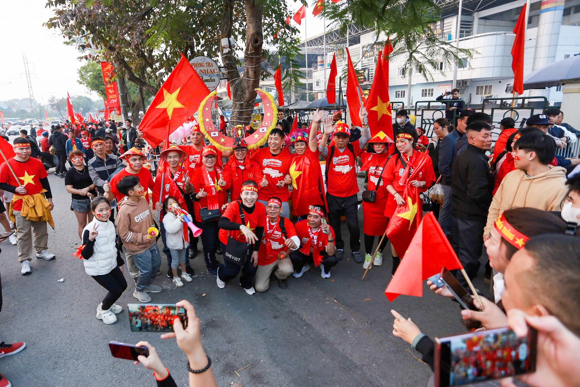 Tình yêu dành cho đội tuyển Việt Nam.