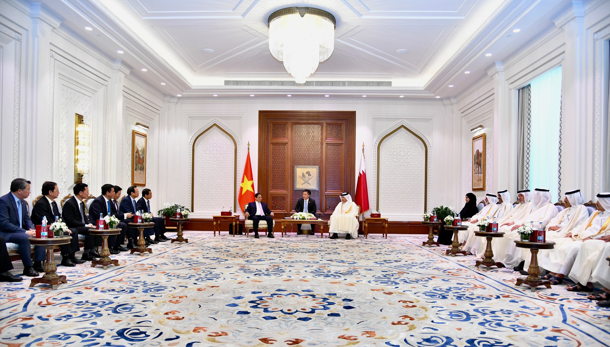 Quang cảnh buổi hội kiến. (Ảnh: Thanh Giang)