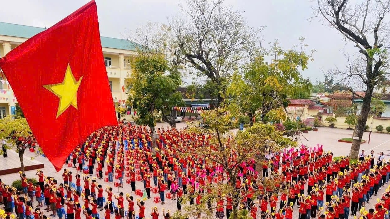 Hình ảnh ấn tượng tại Trường tiểu học Tam Quang 1, huyện miền núi Dương Dương.