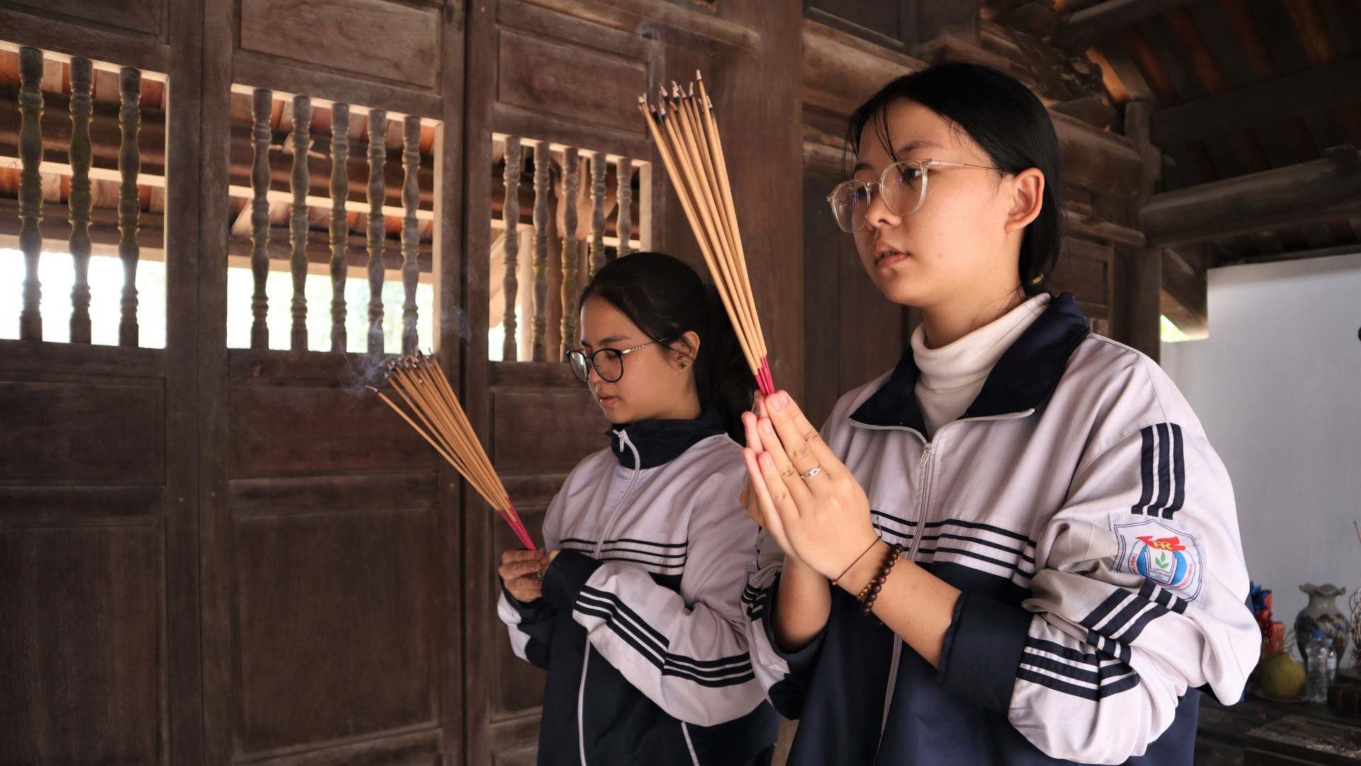 Đền thờ Hoàng đế Quang Trung là điểm đến quen thuộc của các em học sinh, sinh viên trên địa bàn tỉnh Nghệ An và Hà Tĩnh.