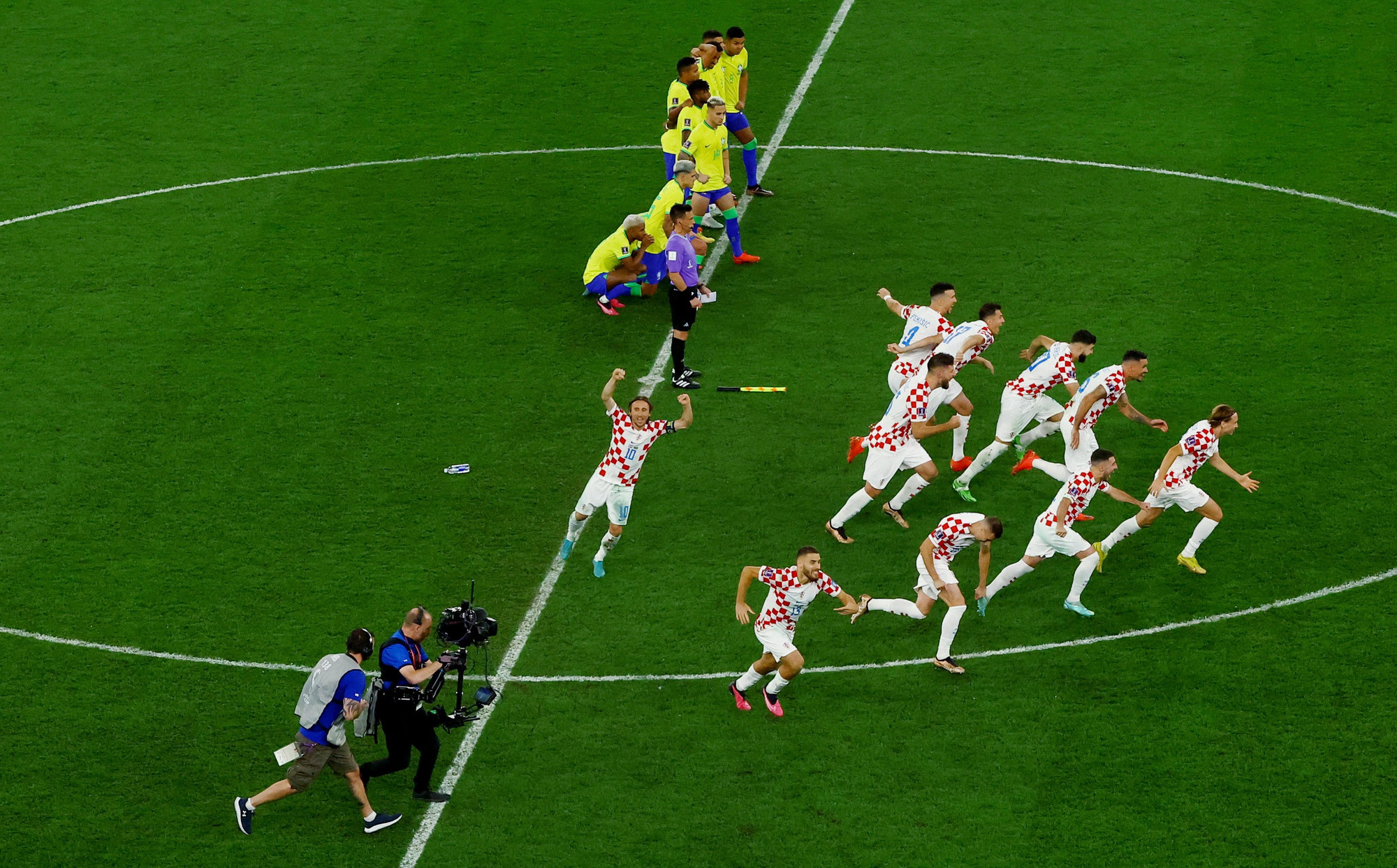 Khoảnh khắc Croatia giành quyền vào vòng bán kết World Cup 2022.