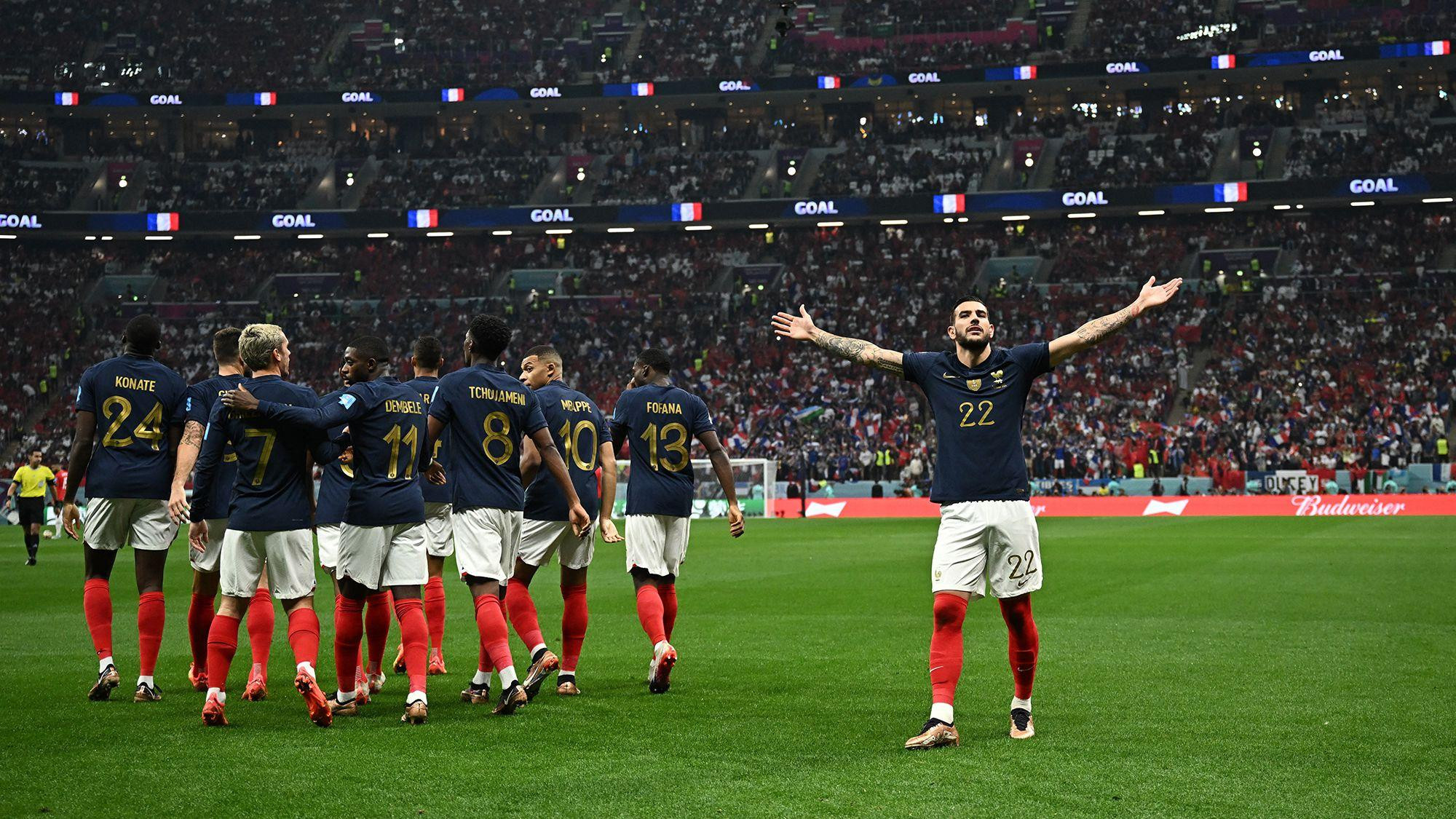 Đội tuyển Pháp thắng thuyết phục Maroc với tỷ số 2-0.