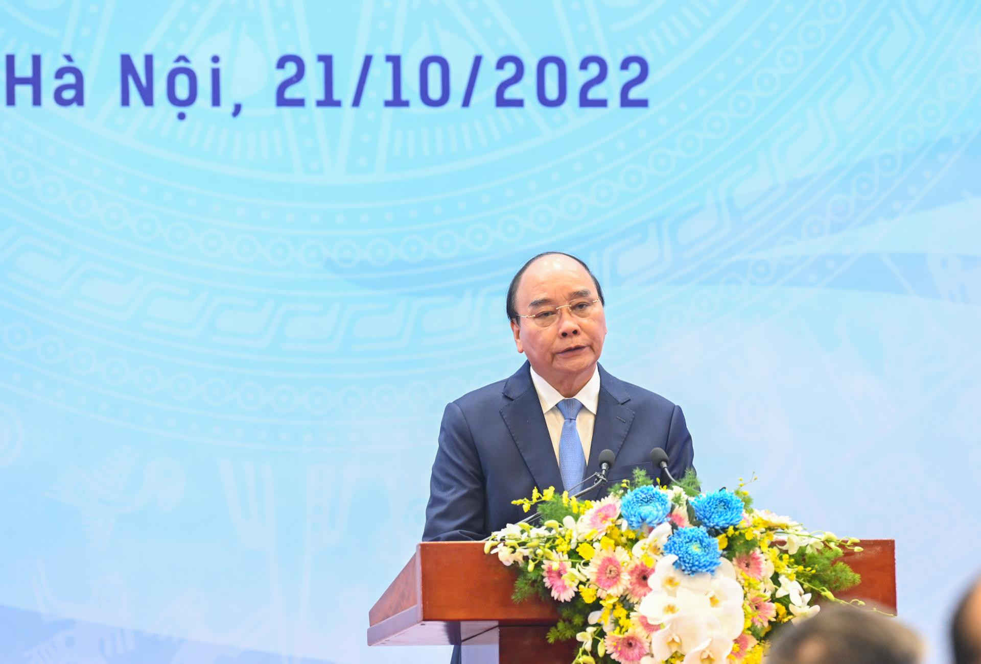 Chủ tịch nước Nguyễn Xuân Phúc phát biểu tại lễ kỷ niệm.