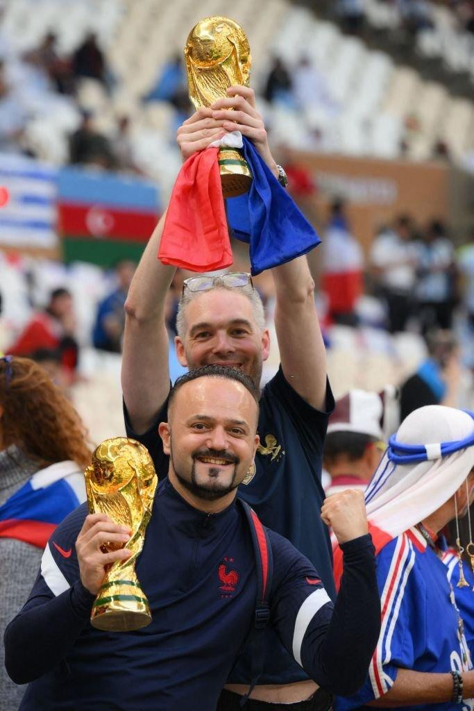 Người hâm mộ đội tuyển Pháp sẵn sàng mang về cúp Vàng thứ ba.