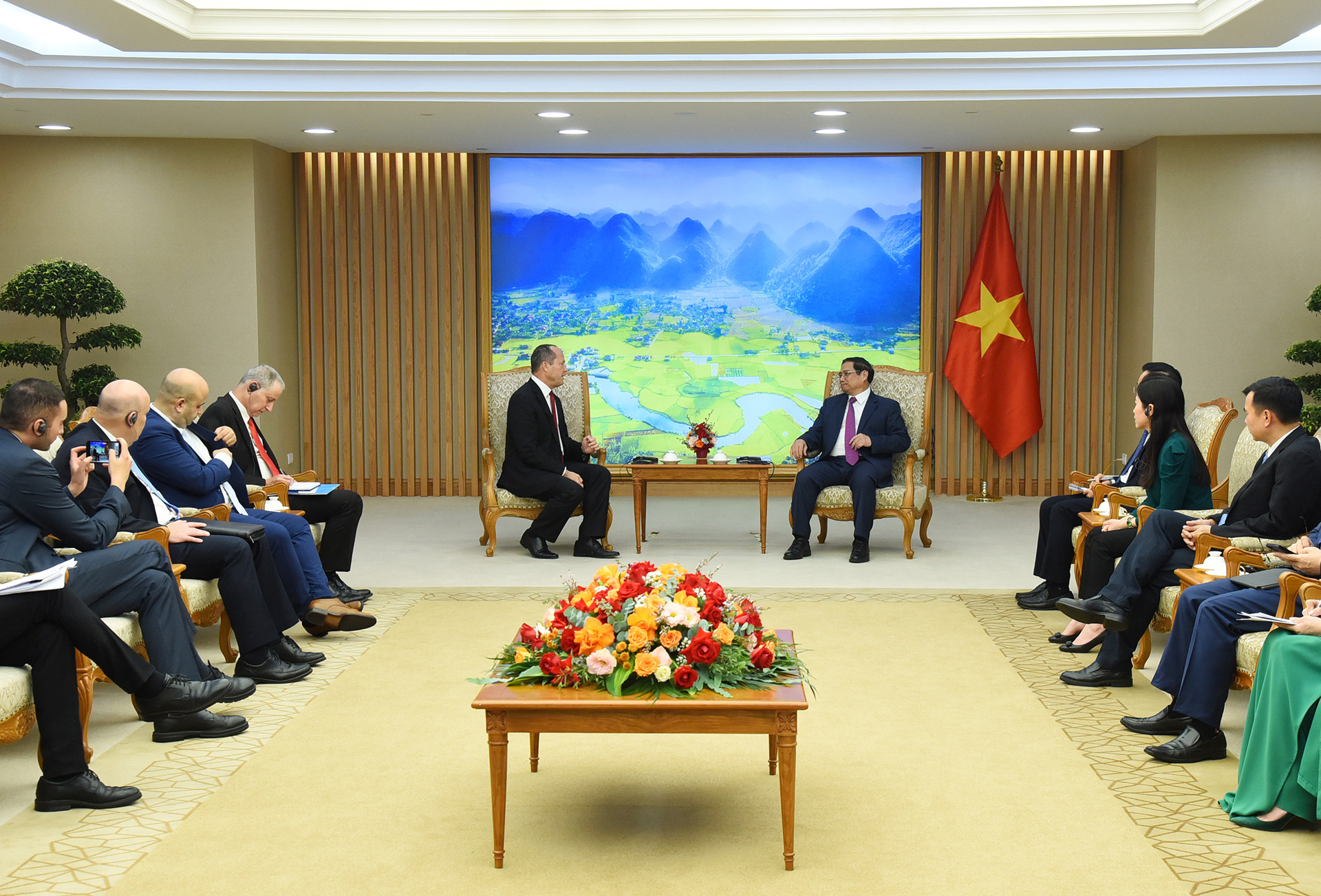 Quang cảnh buổi tiếp.