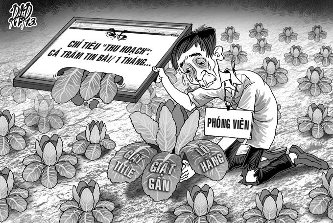 Giật tít câu view làm giảm lòng tin của công chúng với báo chí. (Ảnh minh họa: Internet)