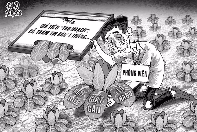 Giật tít câu view làm giảm lòng tin của công chúng với báo chí. (Ảnh minh họa: Internet)