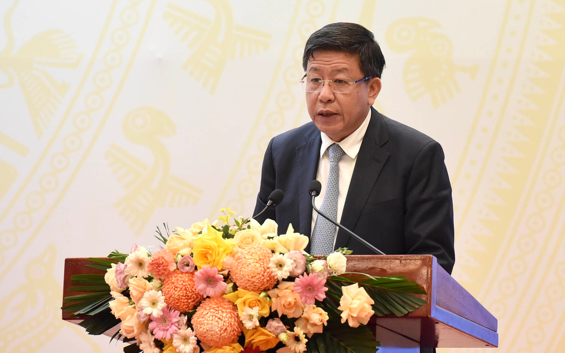 Phó Chủ tịch Ủy ban nhân dân thành phố Hà Nội Dương Đức Tuấn phát biểu.