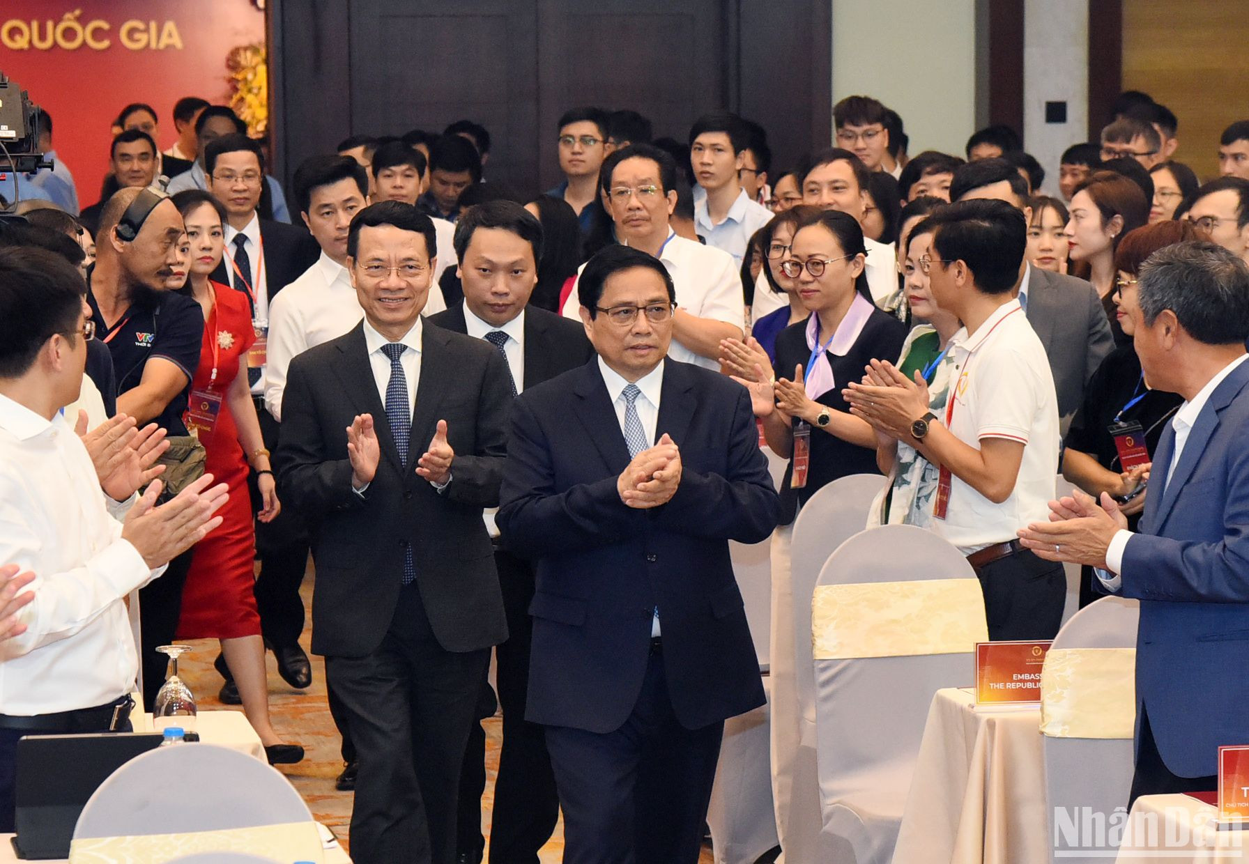 Thủ tướng Chính phủ Phạm Minh Chính đến dự Chương trình chào mừng Ngày Chuyển đổi số quốc gia.