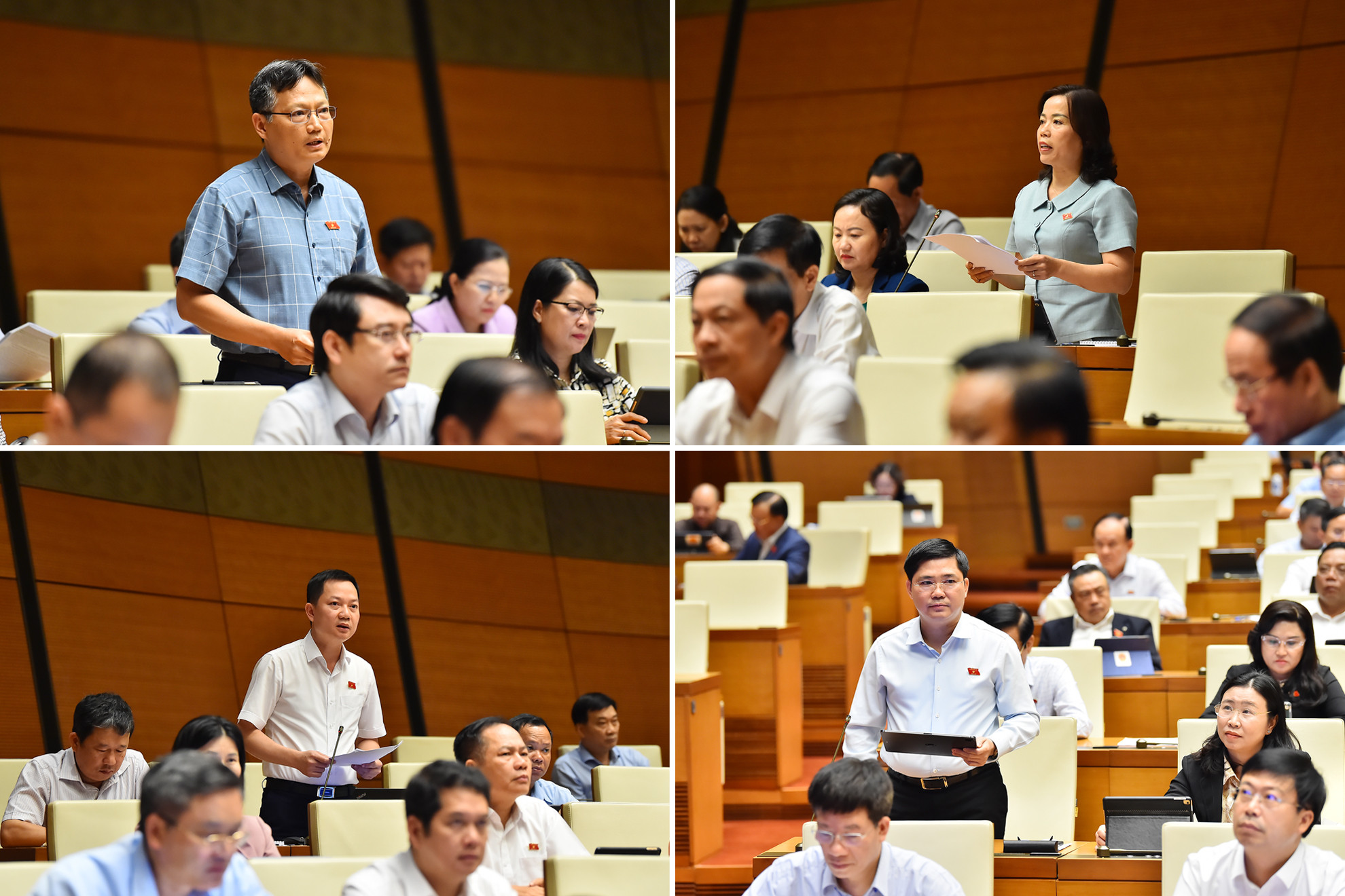 Tại phiên họp, các đại biểu Quốc hội đã có nhiều ý kiến tâm huyết, gắn liền với thực tiễn của 2 dự thảo: Luật Tổ chức Tòa án nhân dân (sửa đổi) và Luật Thủ đô (sửa đổi).