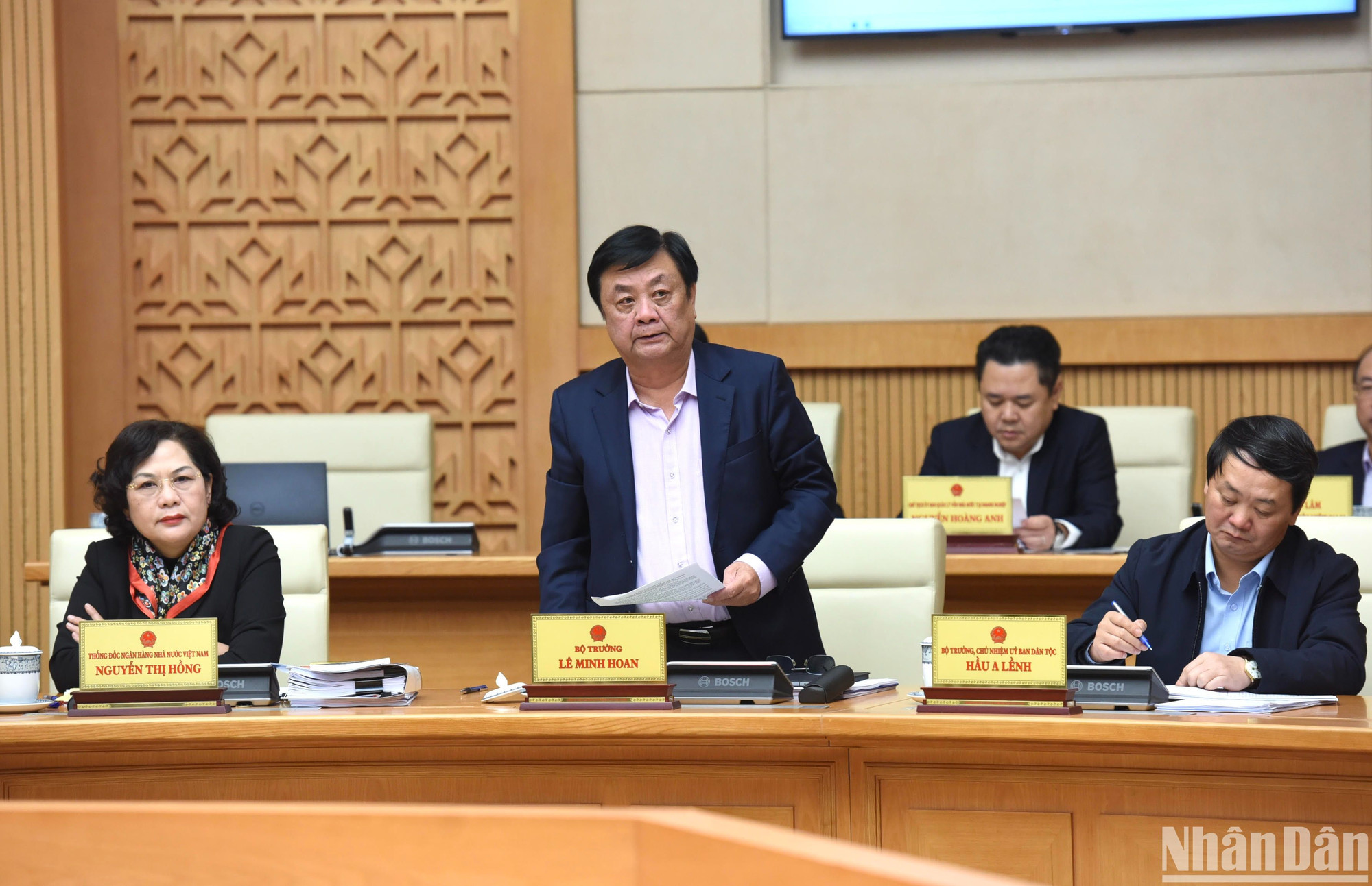 Bộ trưởng Nông nghiệp và Phát triển Nông thôn Lê Minh Hoan phát biểu.