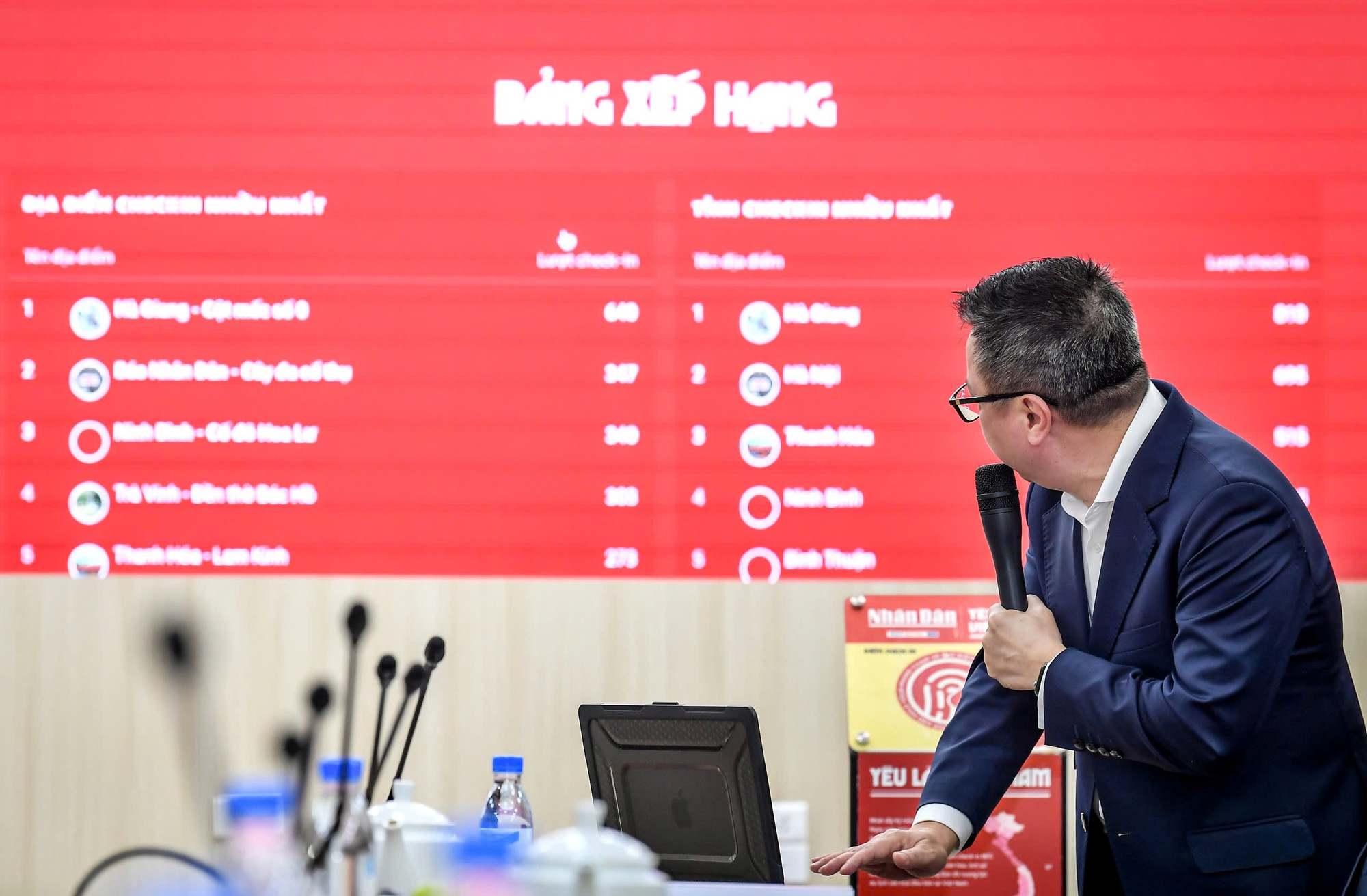 Tổng Biên tập Lê Quốc Minh cho biết, "Yêu lắm Việt Nam" có thể thống kê tần suất lượt check-in tại các điểm đến trên khắp Việt Nam.