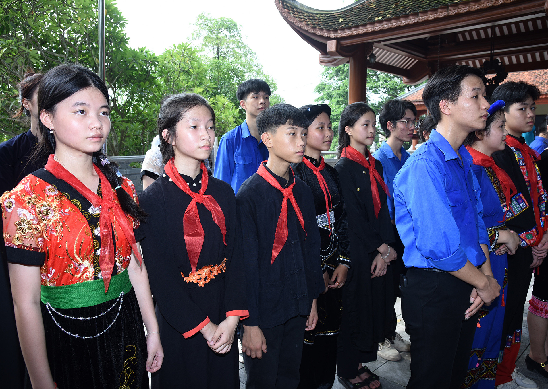 Các đại biểu là thế hệ trẻ của huyện Đại Từ, tỉnh Thái Nguyên cùng tham dự buổi lễ.