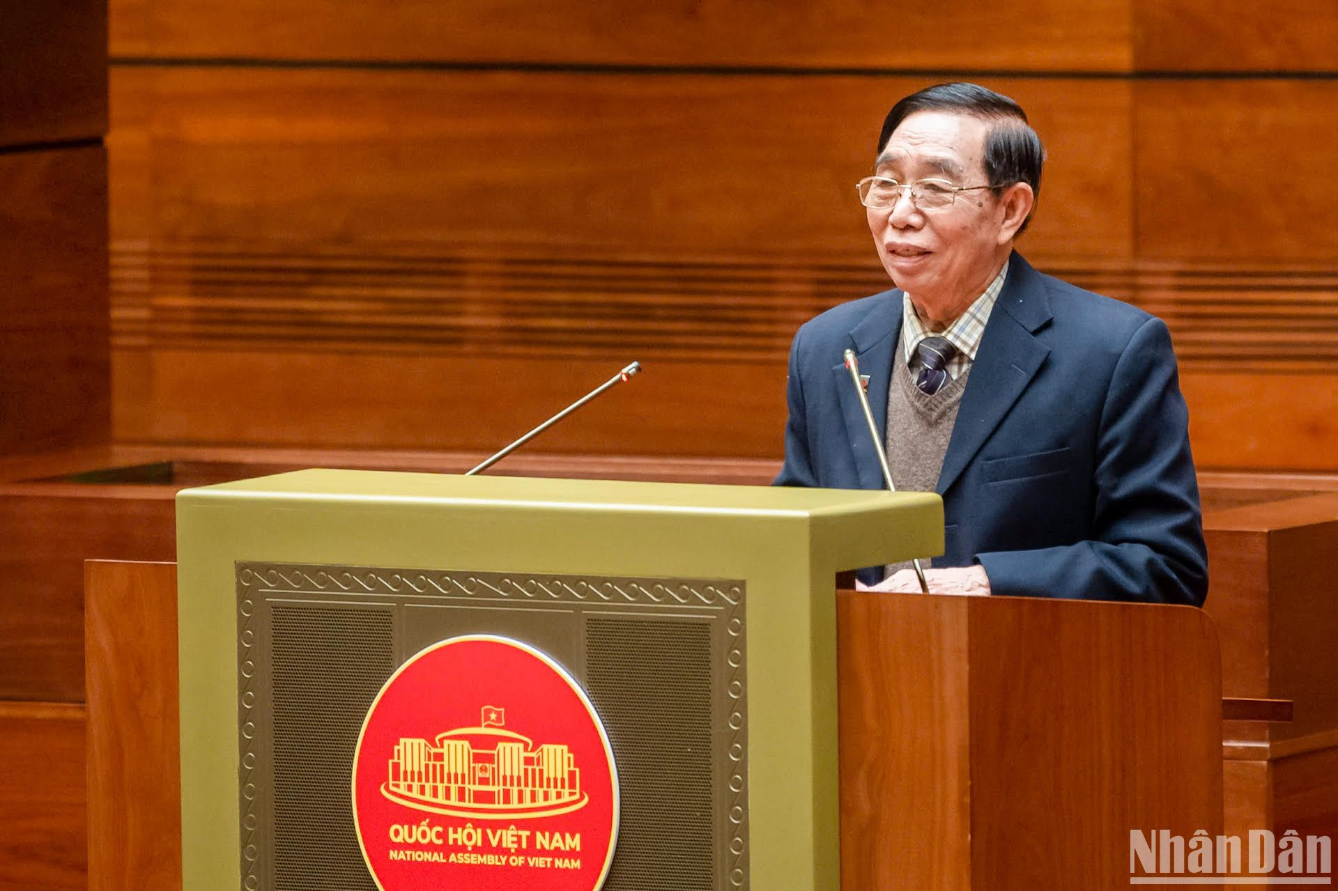 Nguyên Chủ nhiệm Văn phòng Quốc hội Bùi Ngọc Thanh phát biểu tại buổi gặp mặt. Nguyên Chủ nhiệm Văn phòng Quốc hội Bùi Ngọc Thanh phát biểu tại buổi gặp mặt.