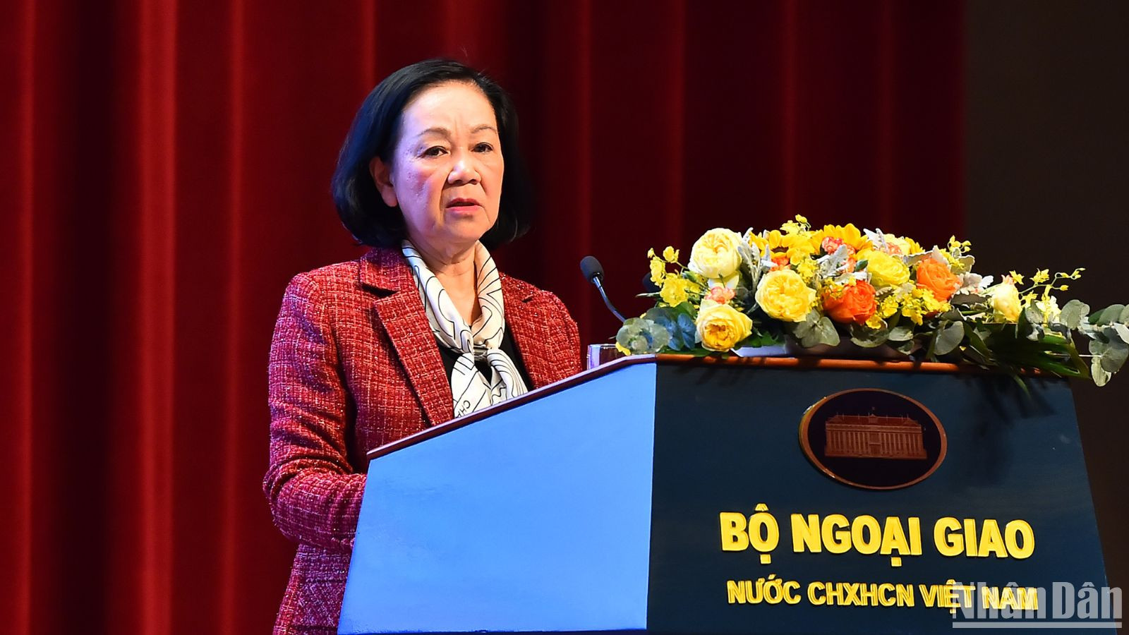 [Ảnh] Thường trực Ban Bí thư Trương Thị Mai dự Phiên họp toàn thể về công tác xây dựng Đảng