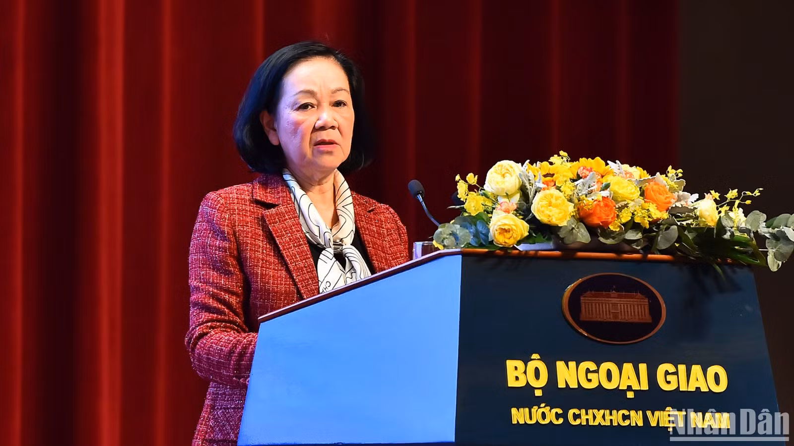 [Ảnh] Thường trực Ban Bí thư Trương Thị Mai dự Phiên họp toàn thể về công tác xây dựng Đảng