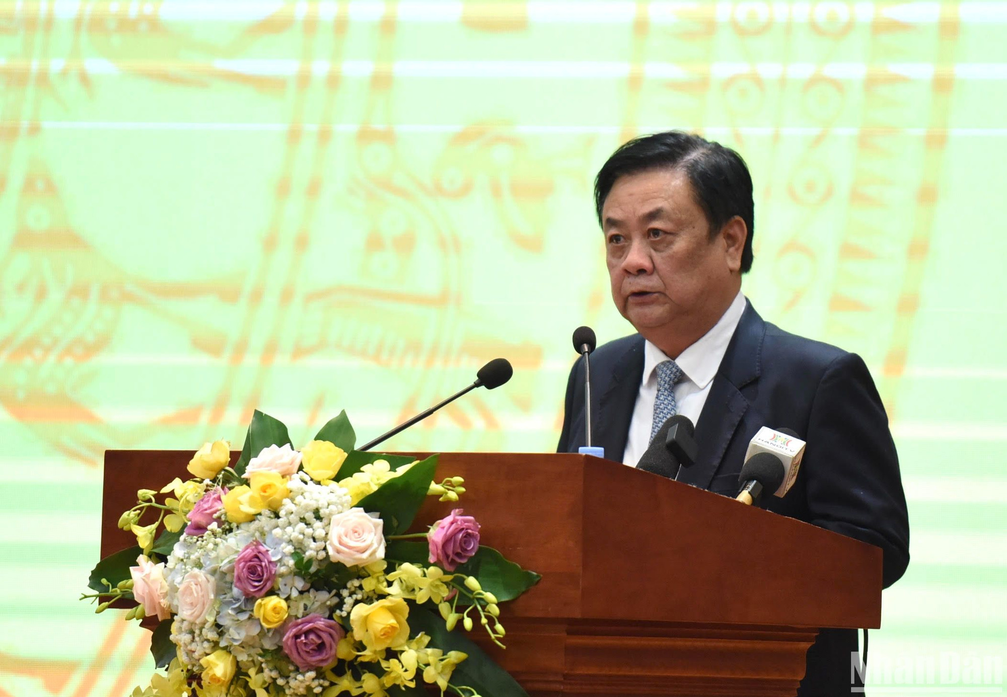 Bộ trưởng Nông nghiệp và Phát triển nông thôn Lê Minh Hoan phát biểu.