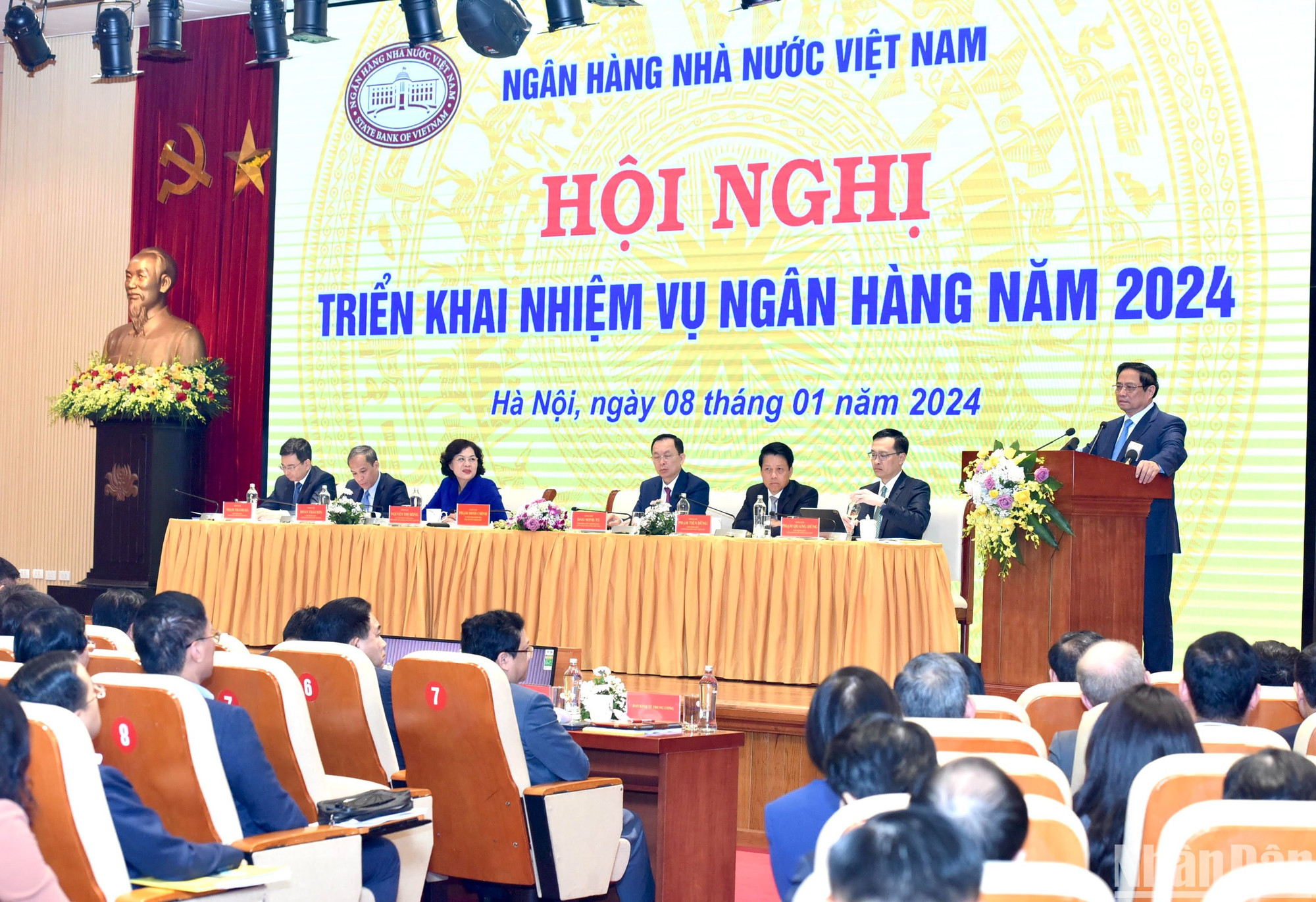 Quang cảnh Hội nghị triển khai nhiệm vụ ngành ngân hàng năm 2024.