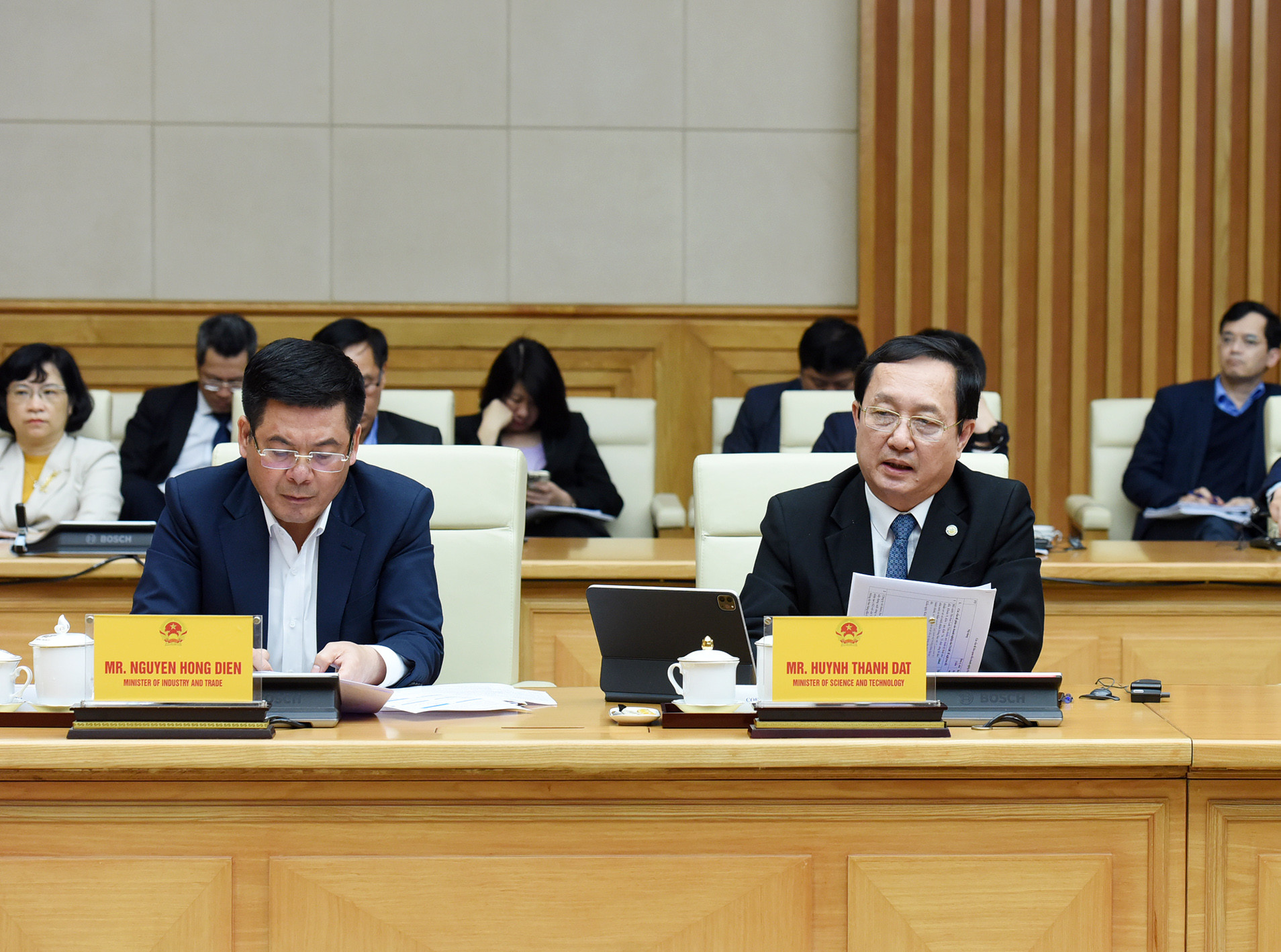 Bộ trưởng Khoa học và Công nghệ Huỳnh Thành Đạt phát biểu.