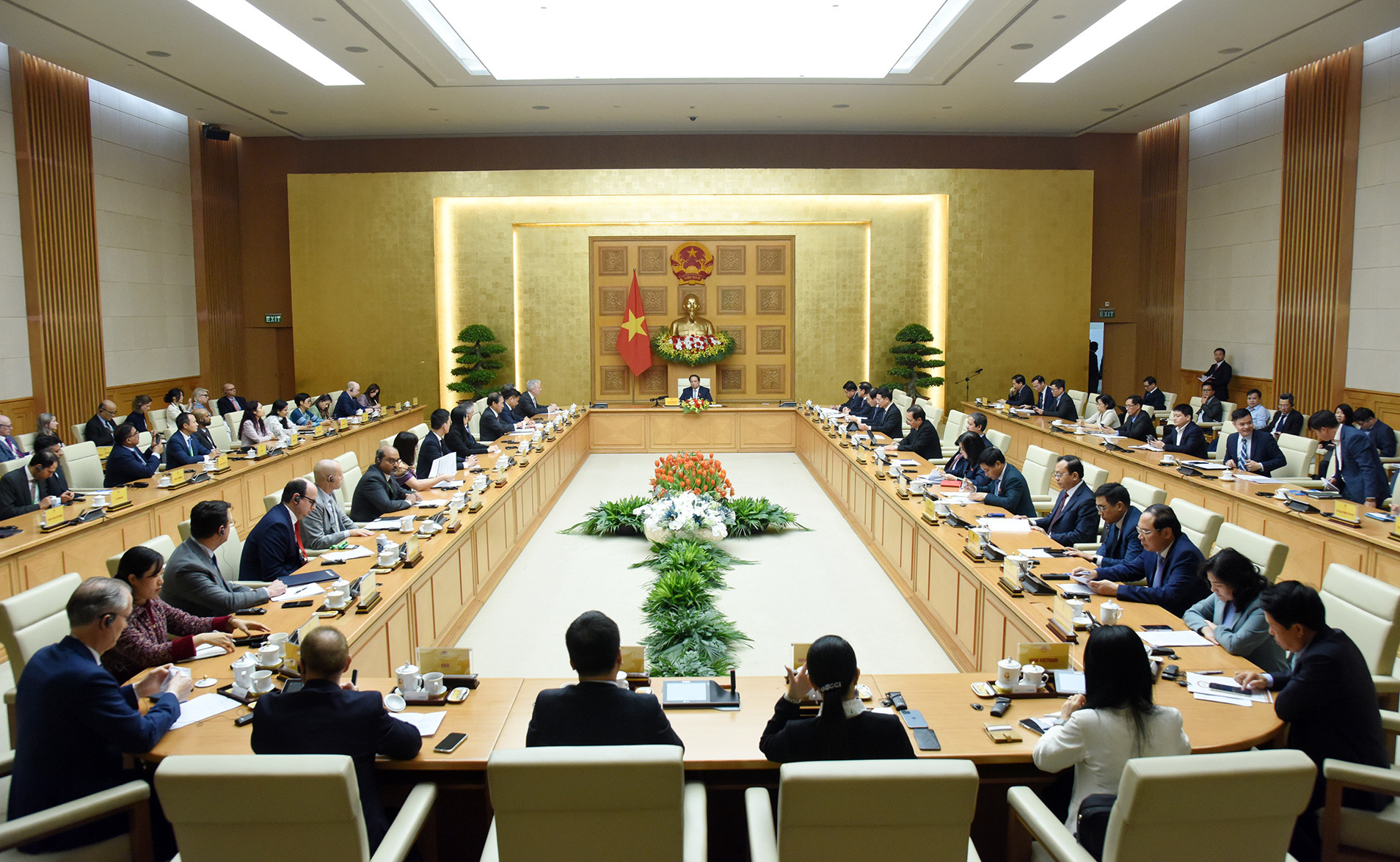 Quang cảnh buổi tiếp.