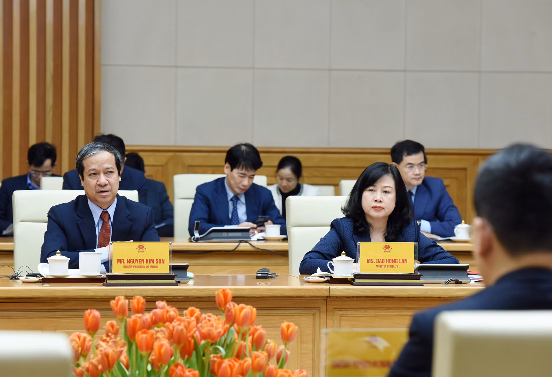 Bộ trưởng Giáo dục và Đào tạo Nguyễn Kim Sơn phát biểu.