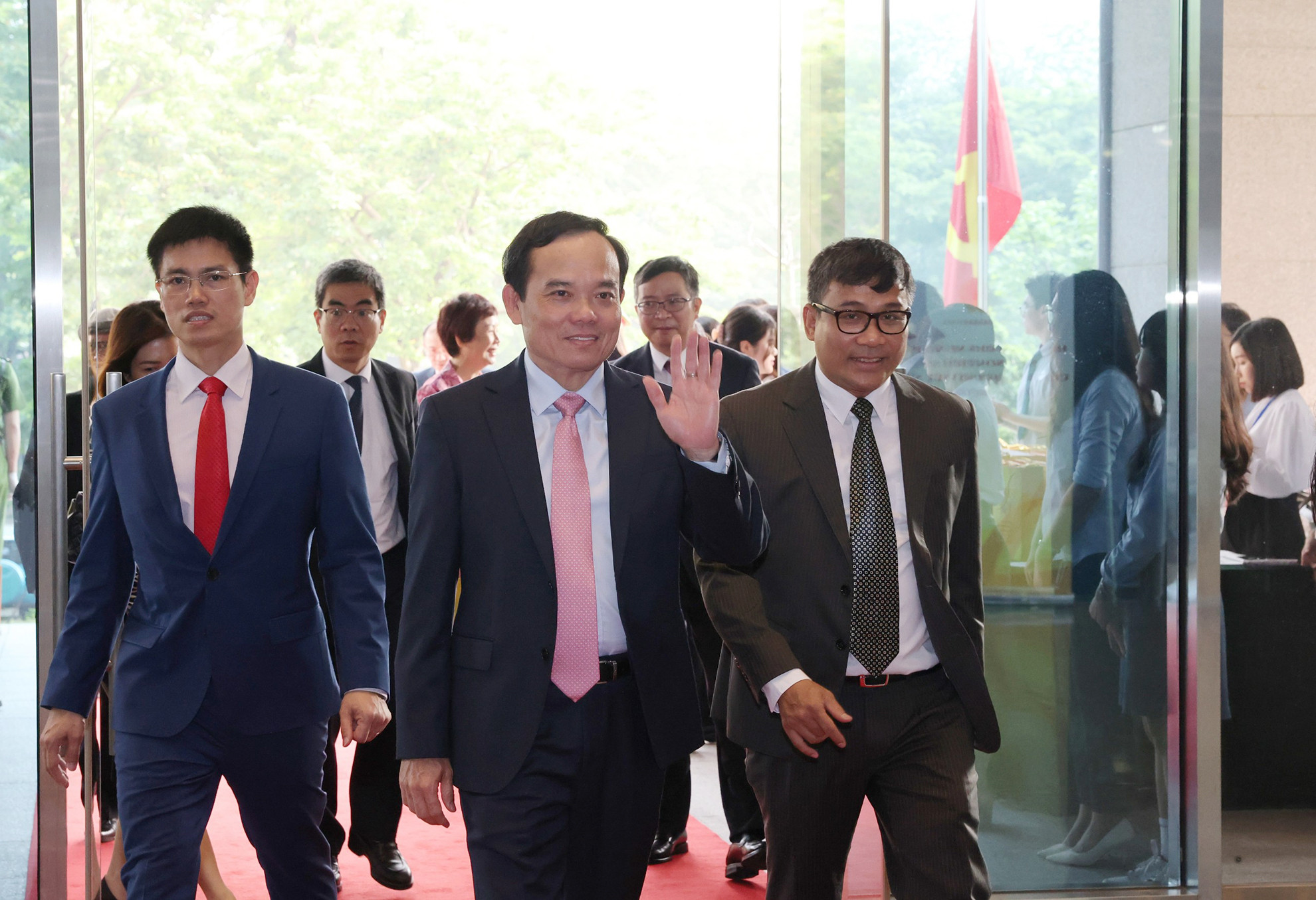 Phó Thủ tướng Trần Lưu Quang tới dự Lễ kỷ niệm 70 năm Ngày ký Hiệp định Geneva về đình chỉ chiến sự ở Việt Nam (21/7/1954-21/7/2024).