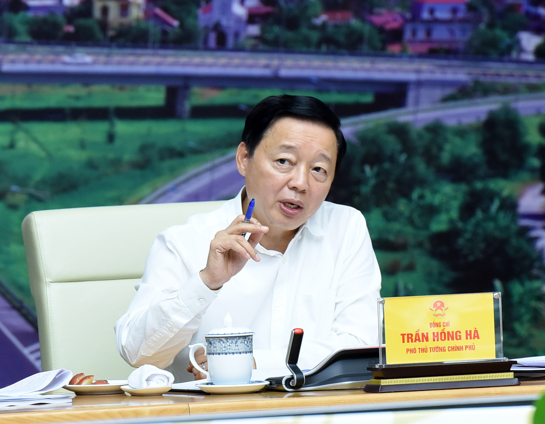 Phó Thủ tướng Trần Hồng Hà phát biểu tại phiên họp.