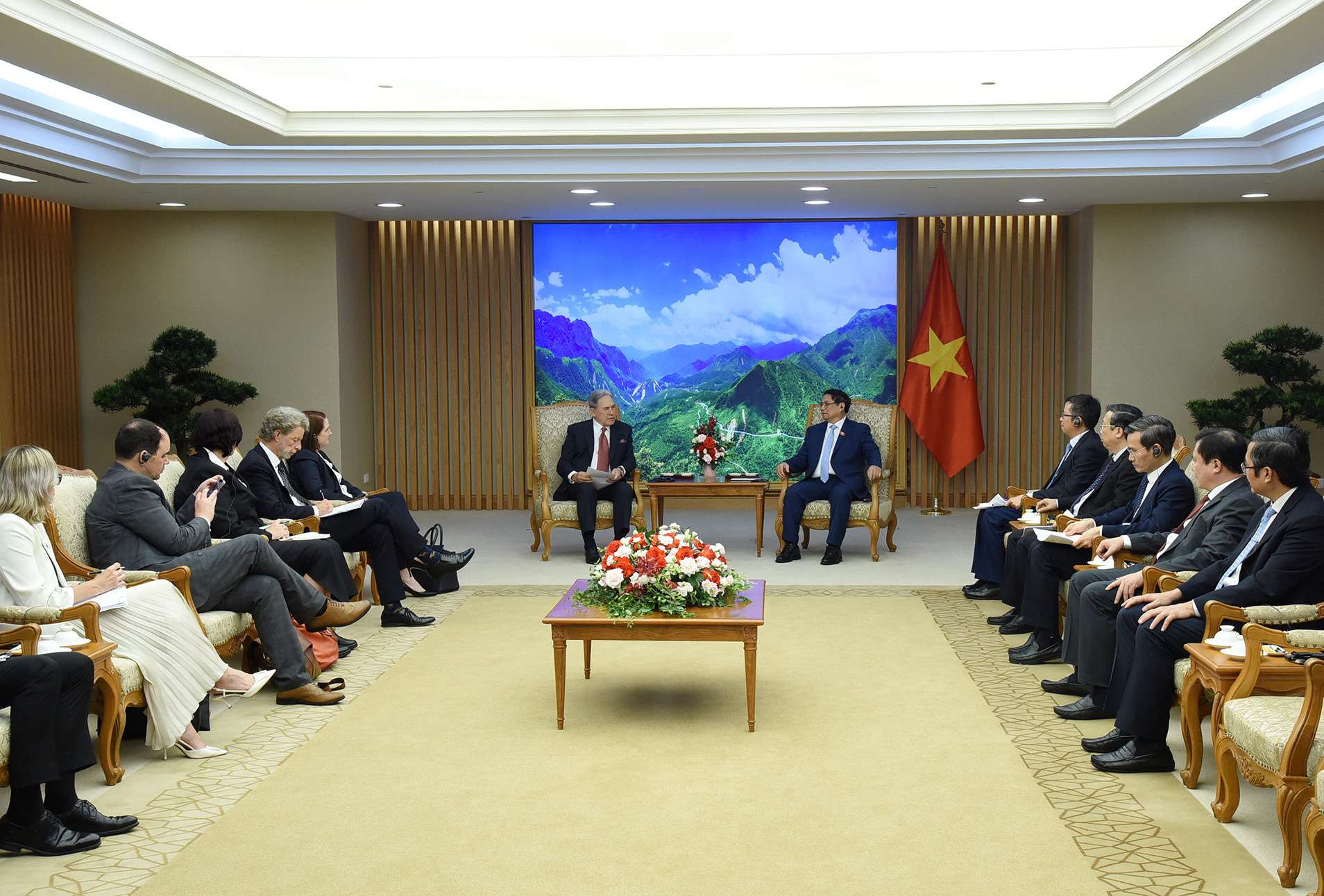 Quang cảnh buổi tiếp.